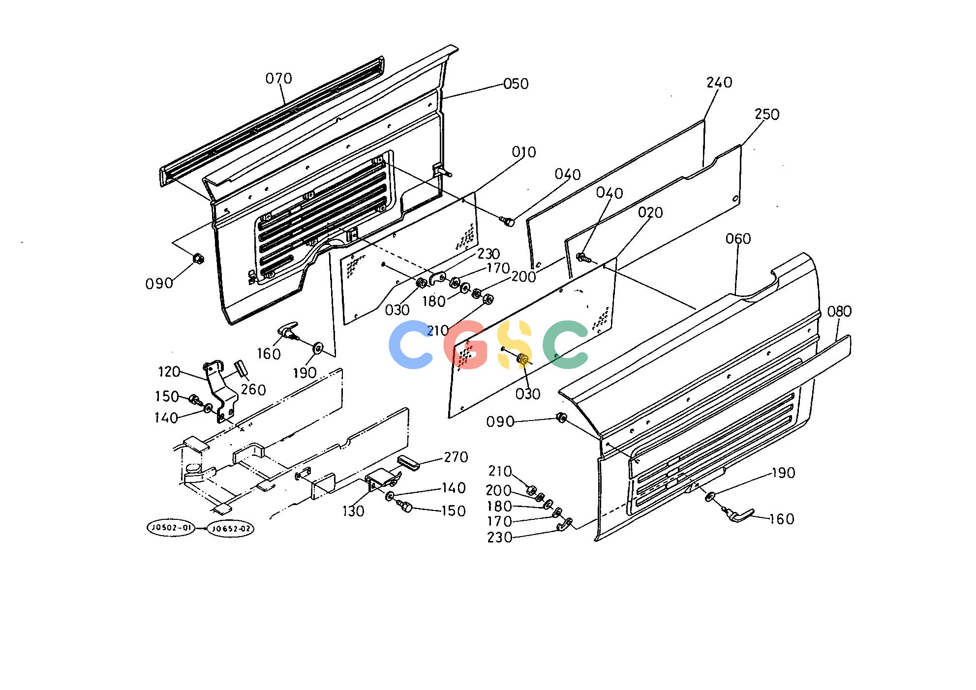 久保田零件查询T12402 SIDE COVER [NEW TYPE] ## S.No.:L2250F;>=11639 L2250DT;>=53383 L2550F;>=11051 L2550DT;>=53612 HOOD(BONNET) AND CHASSISEPC Kubota online