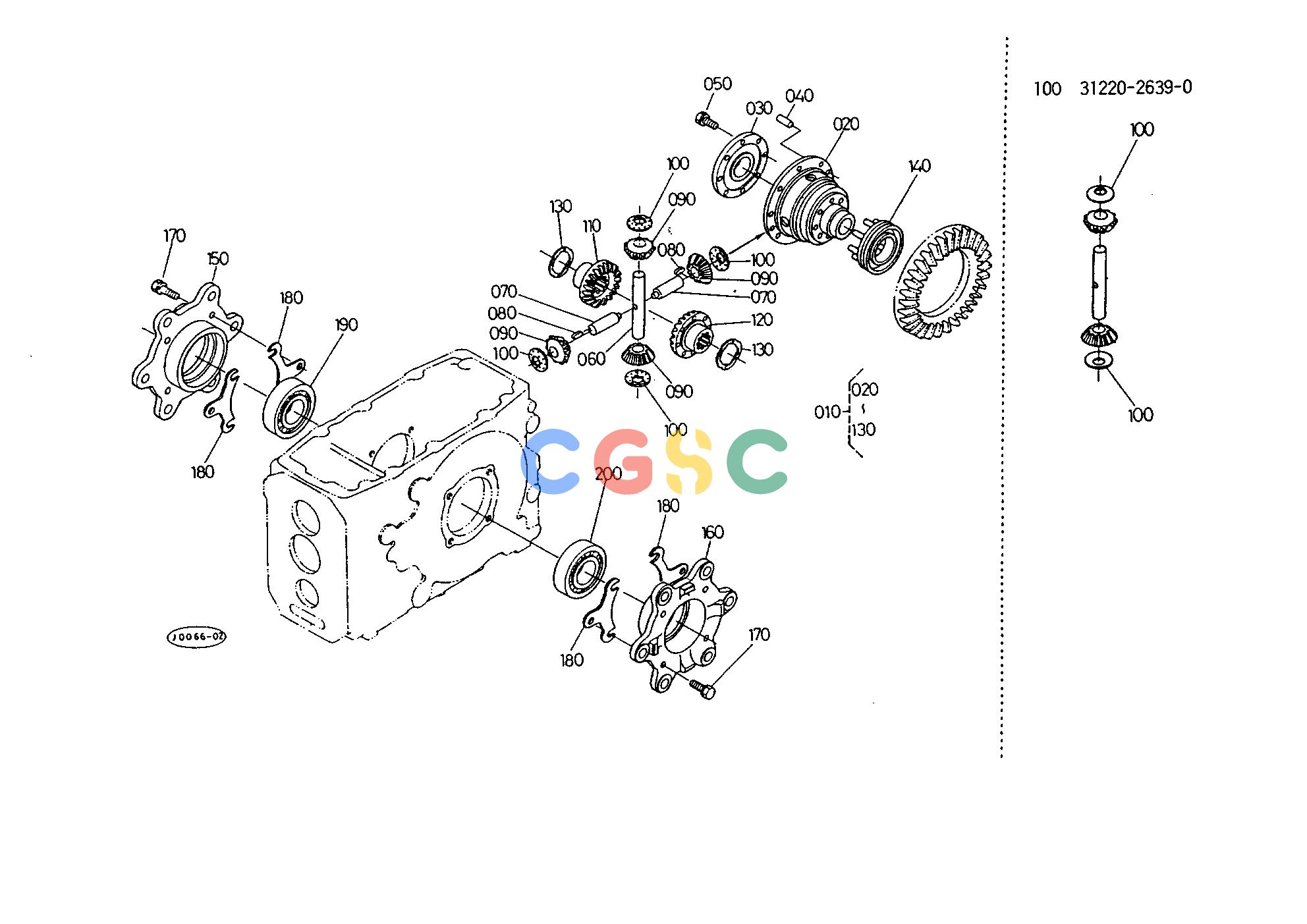 久保田零件查询T07202 REAR DIFFERENTIAL REAR AXLE AND REAR WHEELEPC Kubota online
