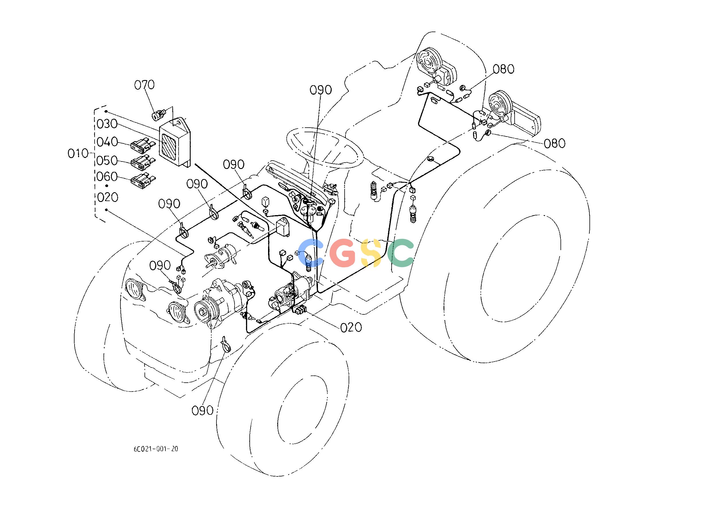 久保田零件查询B50102 ELECTRICAL WIRING [CA] ELECTRICAL SYSTEMEPC Kubota online