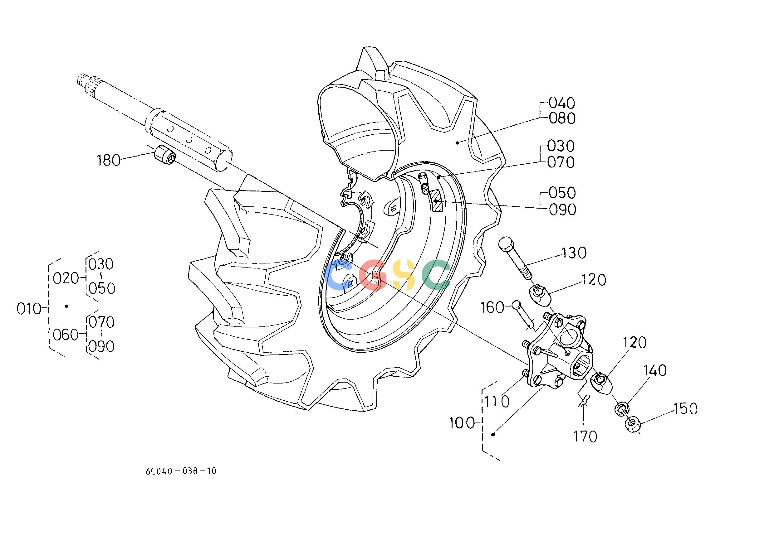 久保田零件查询R11002 REAR WHEEL (9.5-16) FRONT WHEEL/REAR WHEELEPC Kubota online