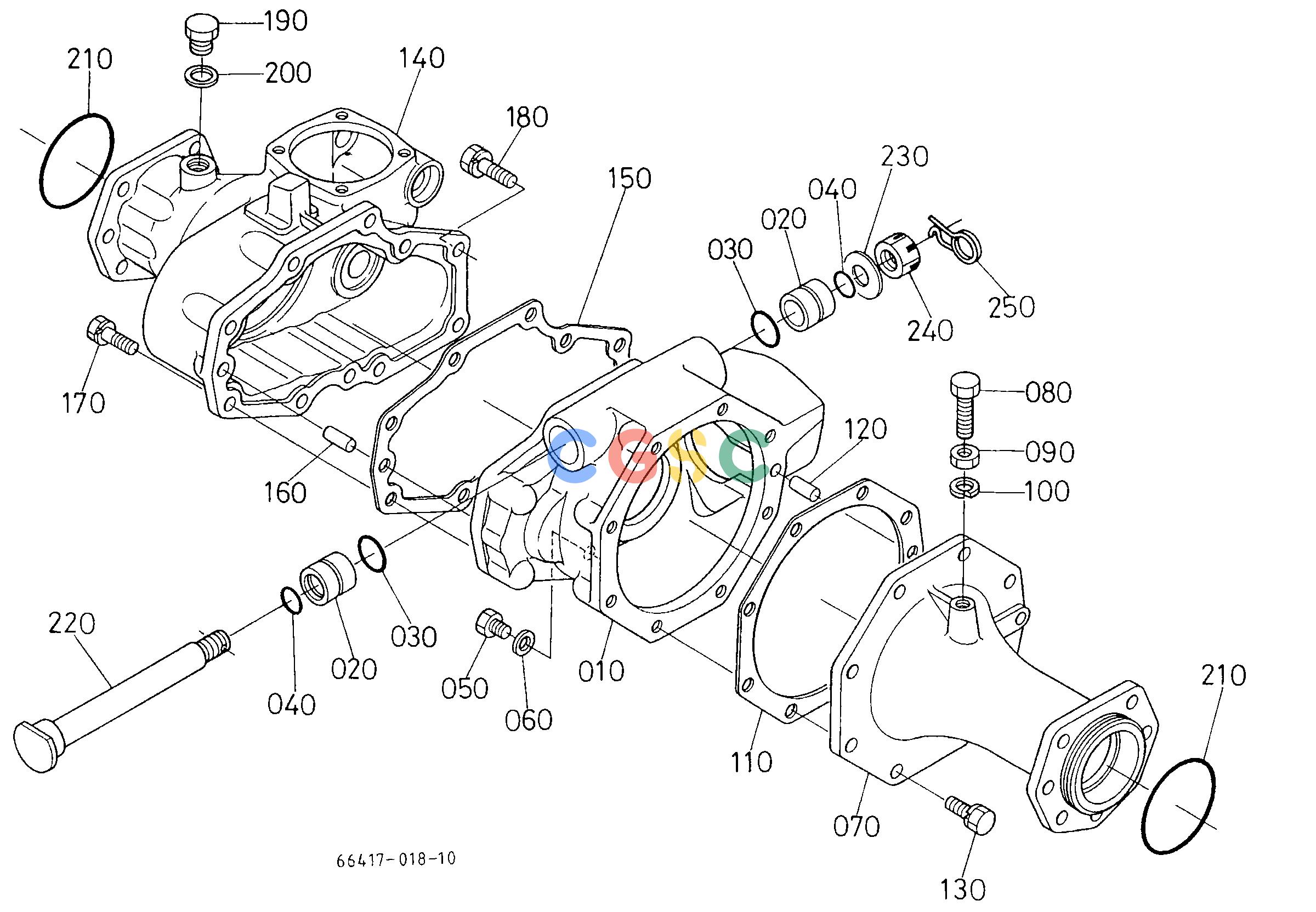 久保田零件查询T07903 FRONT AXLE CASE [WITH BI-SPEED TURN] FRONT AXLE/FRONT WHEELEPC Kubota online