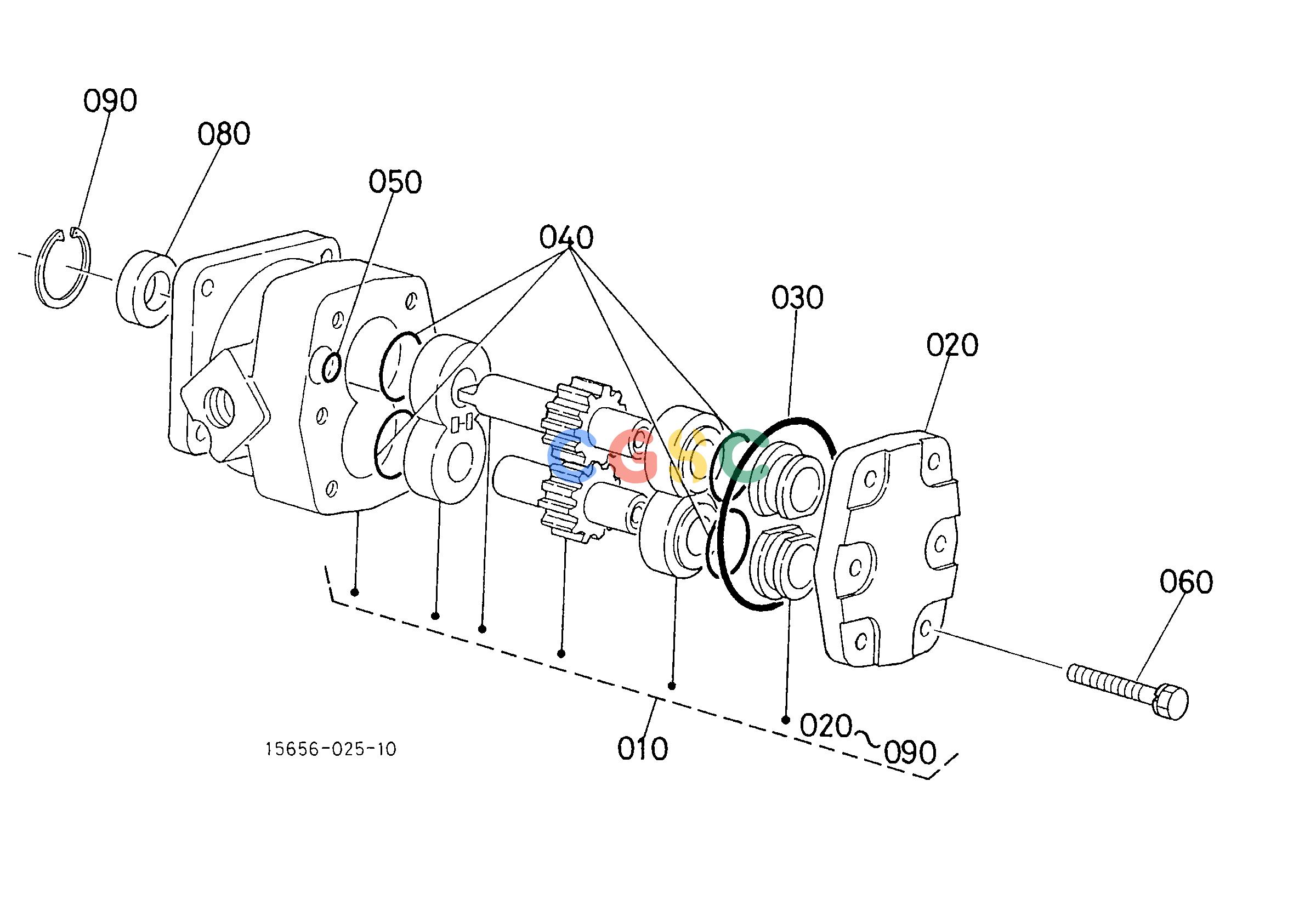 久保田零件查询T09500 HYDRAULIC GEAR PUMP [COMPONENT PARTS] HYDRAULIC SYSTEMEPC Kubota online