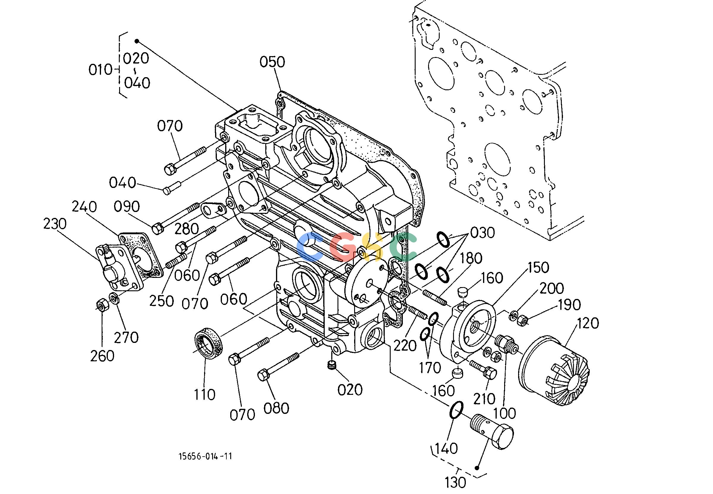 久保田零件查询T01700 GEAR CASE ENGINEEPC Kubota online