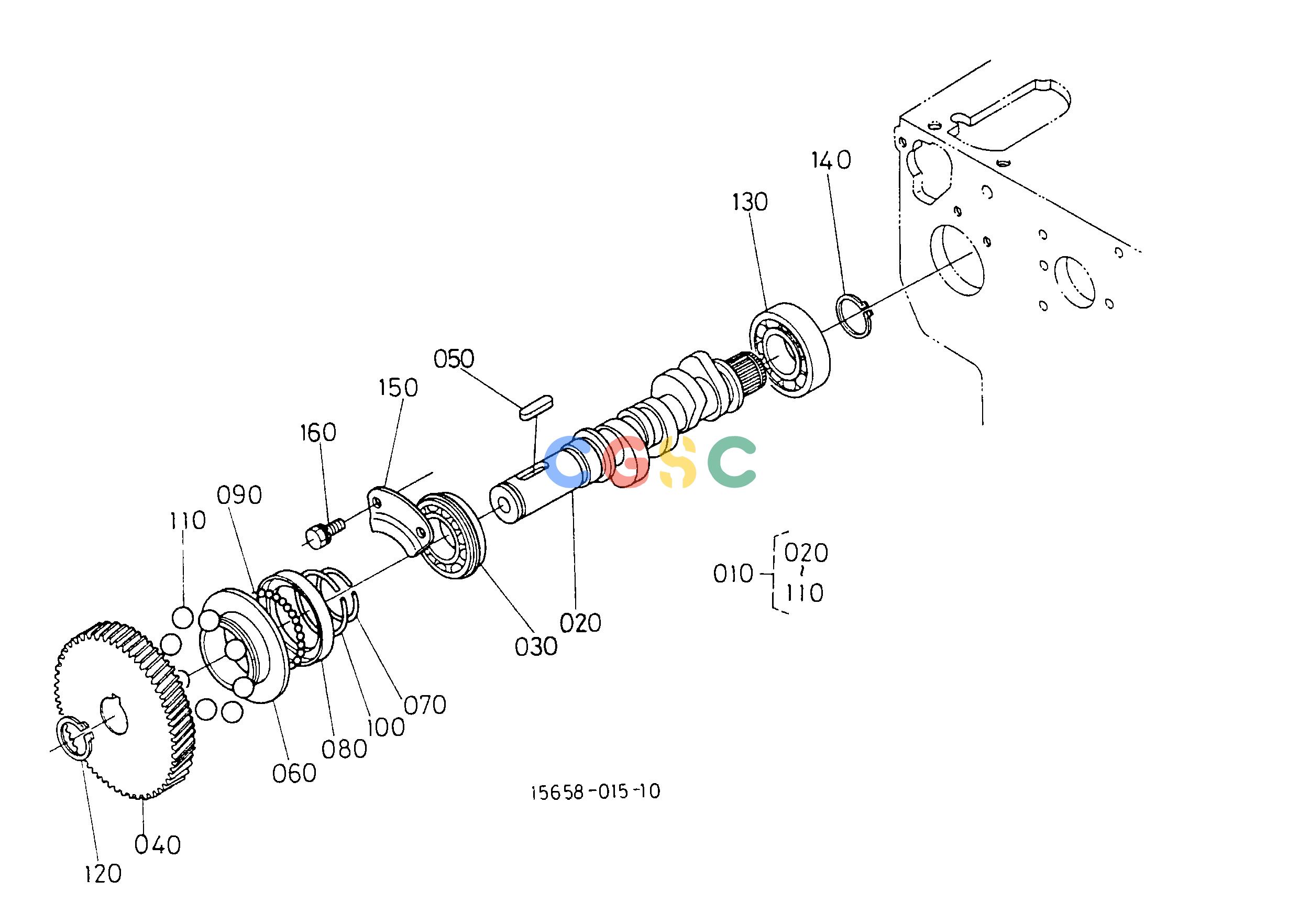 久保田零件查询T02000 FUEL CAMSHAFT ENGINEEPC Kubota online