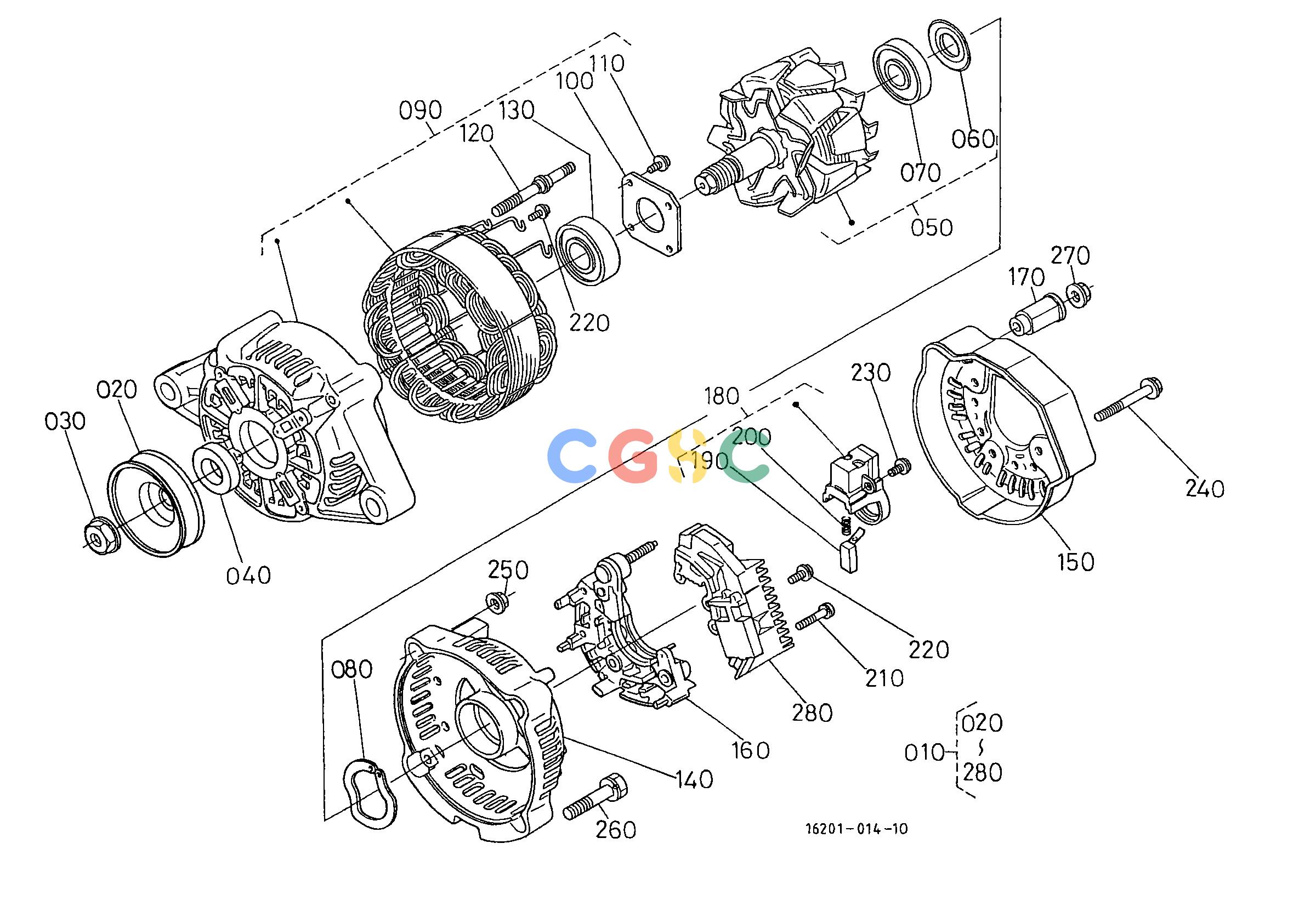 久保田零件查询T03902 ALTERNATOR [CA] [COMPONENT PARTS] ELECTRICAL SYSTEMEPC Kubota online
