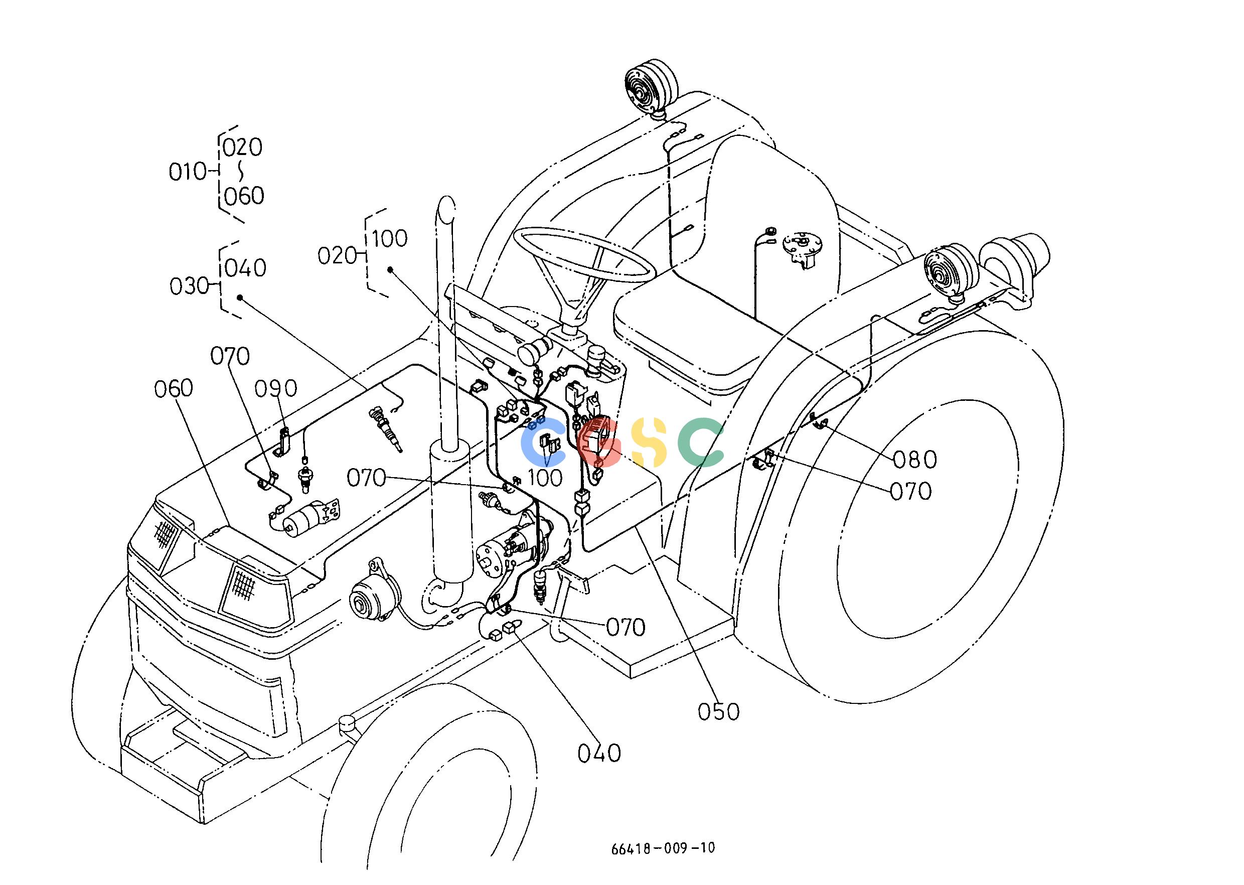 久保田零件查询T04701 WIRE HARNESS [A][AU][NZ] ELECTRICAL SYSTEMEPC Kubota online