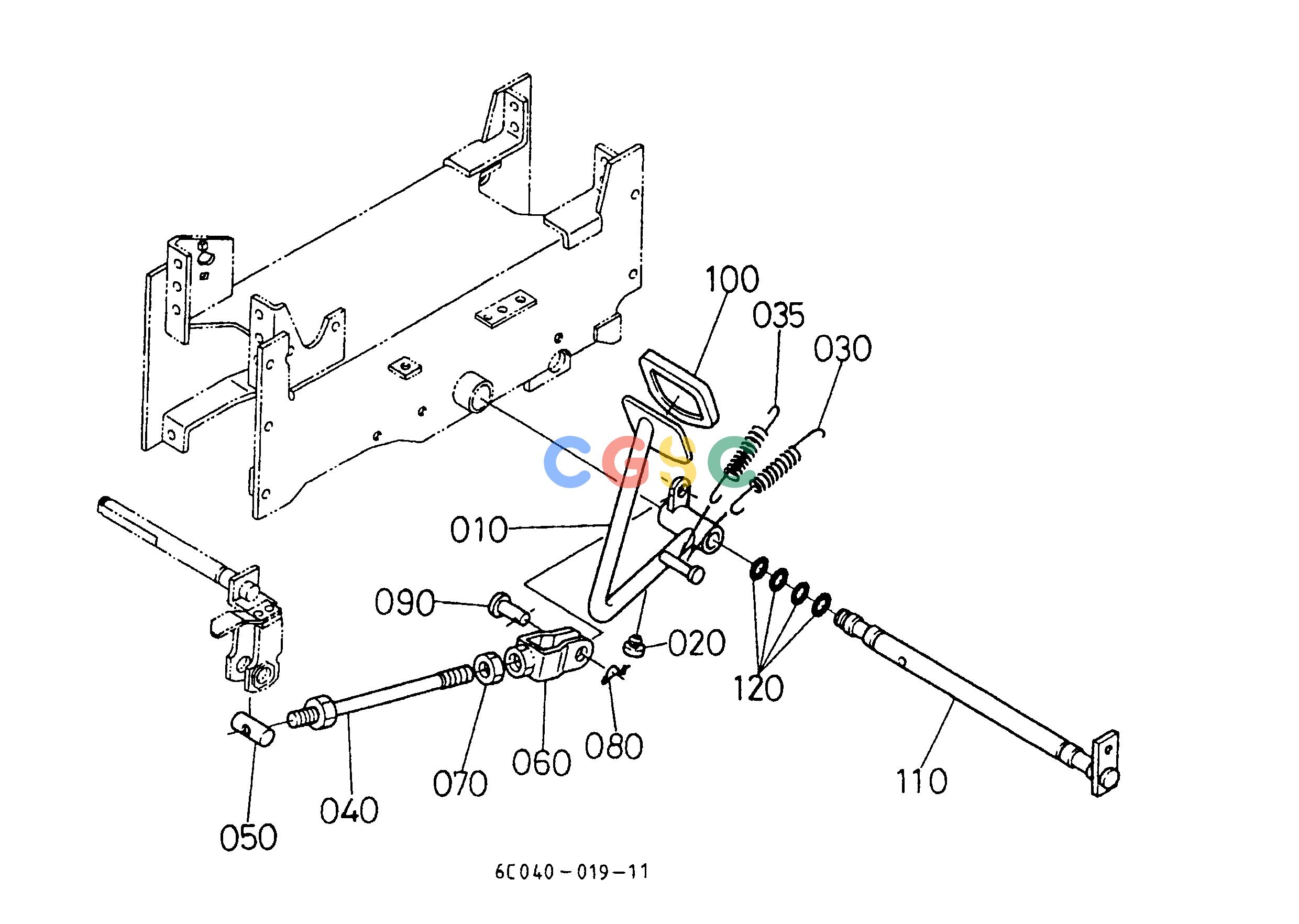 久保田零件查询T04600 CLUTCH PEDAL CLUTCHEPC Kubota online