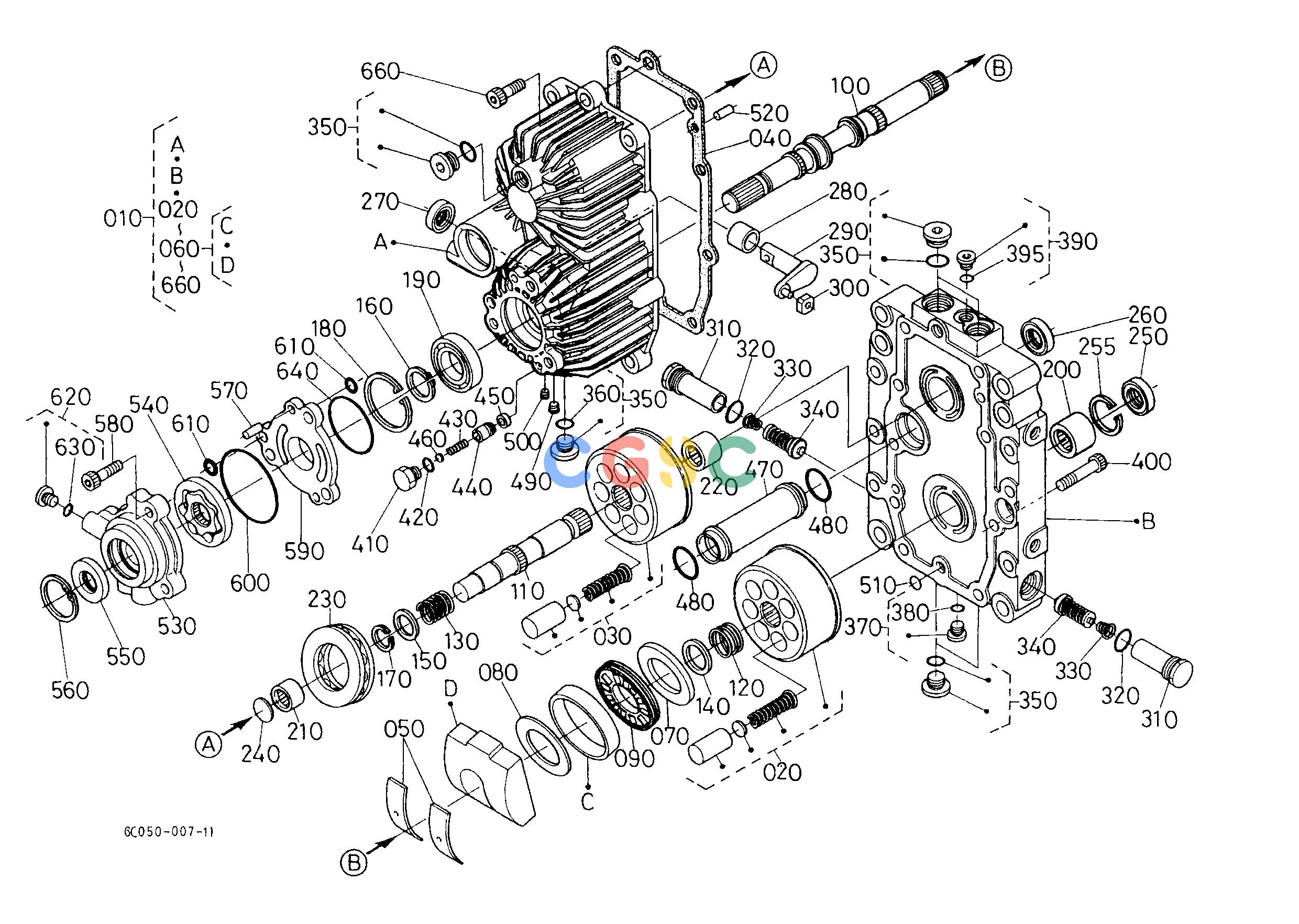 久保田零件查询T05200 HST [COMPONENT PARTS] TRANSMISSIONEPC Kubota online