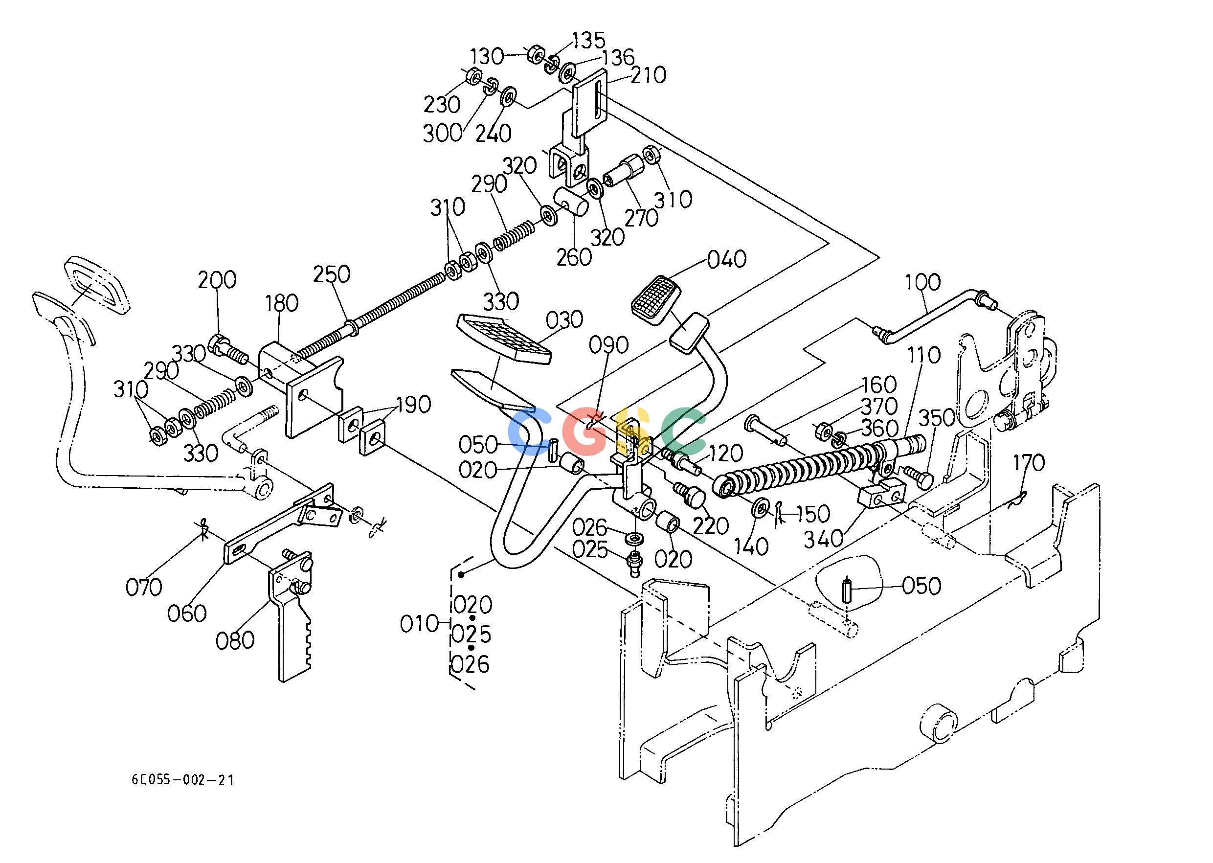 久保田零件查询T05800 SPEED CONTROL PEDAL SPEED CHANGE LEVEREPC Kubota online