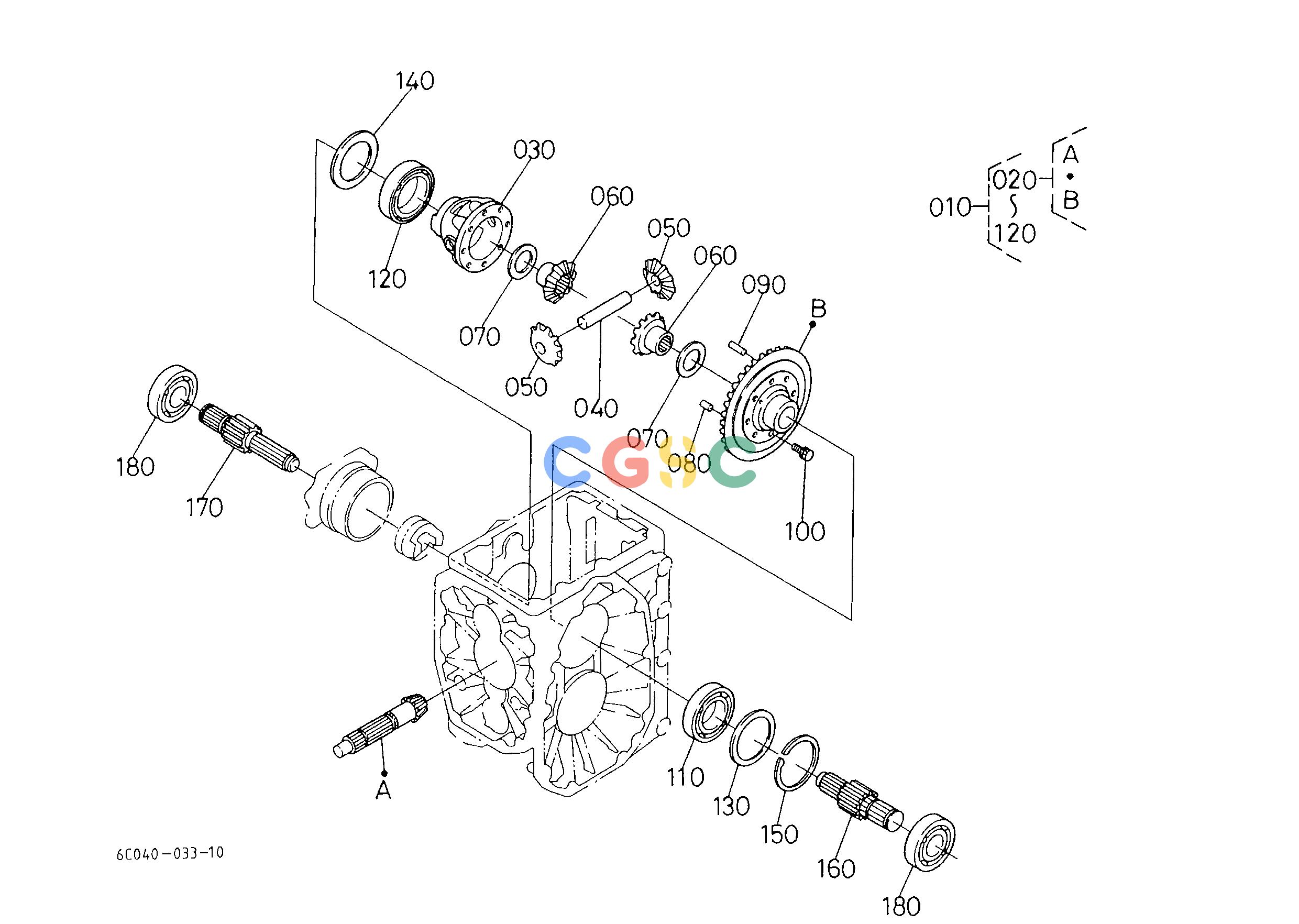 久保田零件查询T06300 REAR DIFFERENTIAL SPEED CHANGE LEVEREPC Kubota online