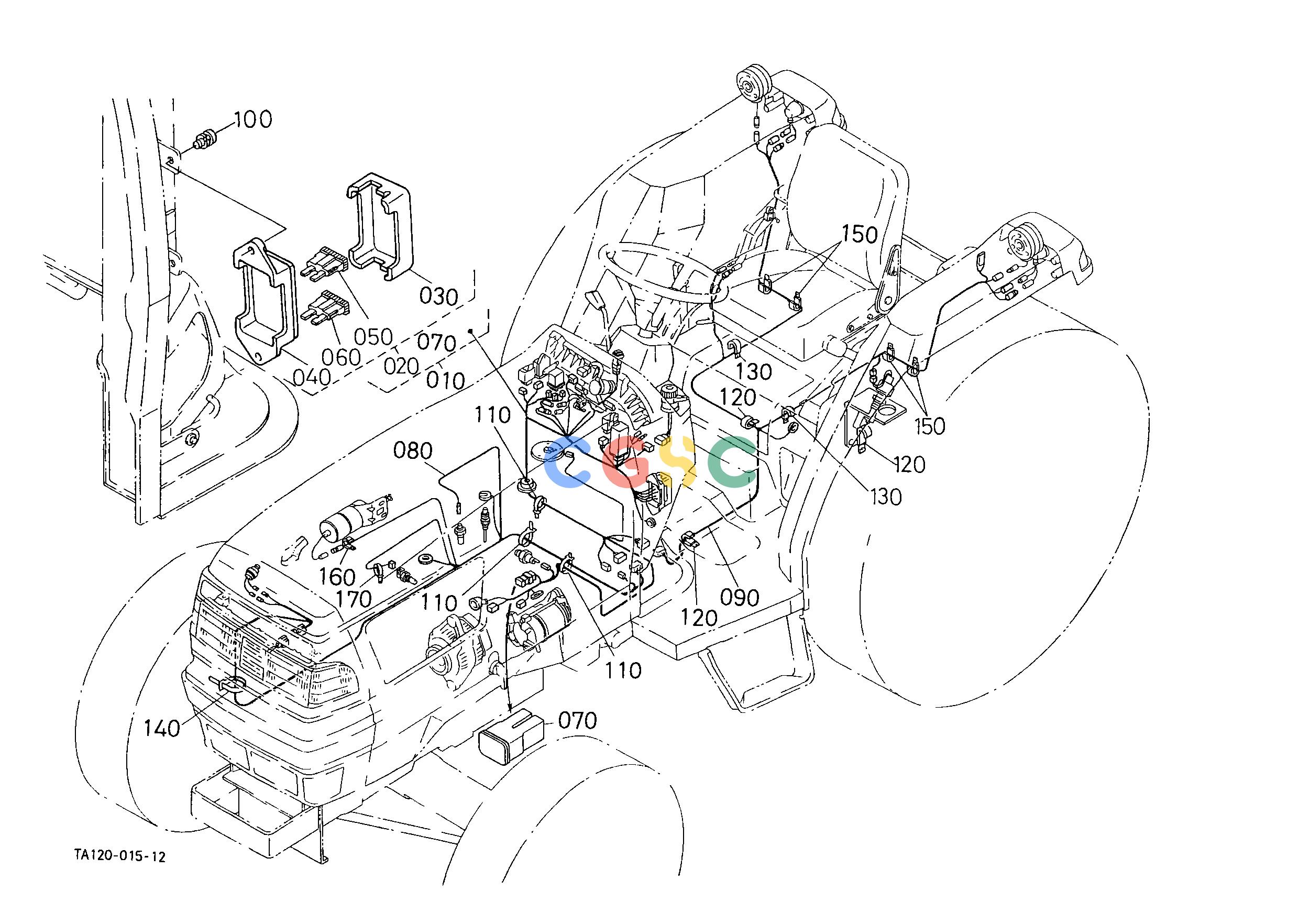 久保田零件查询B50104 ELECTRICAL WIRING [HST TYPE] [ROPS TYPE] [OLD] ## S.No.51804 to 61504 S.No.;51804 to 61504 ELECTRICAL SYSTEMEPC Kubota online
