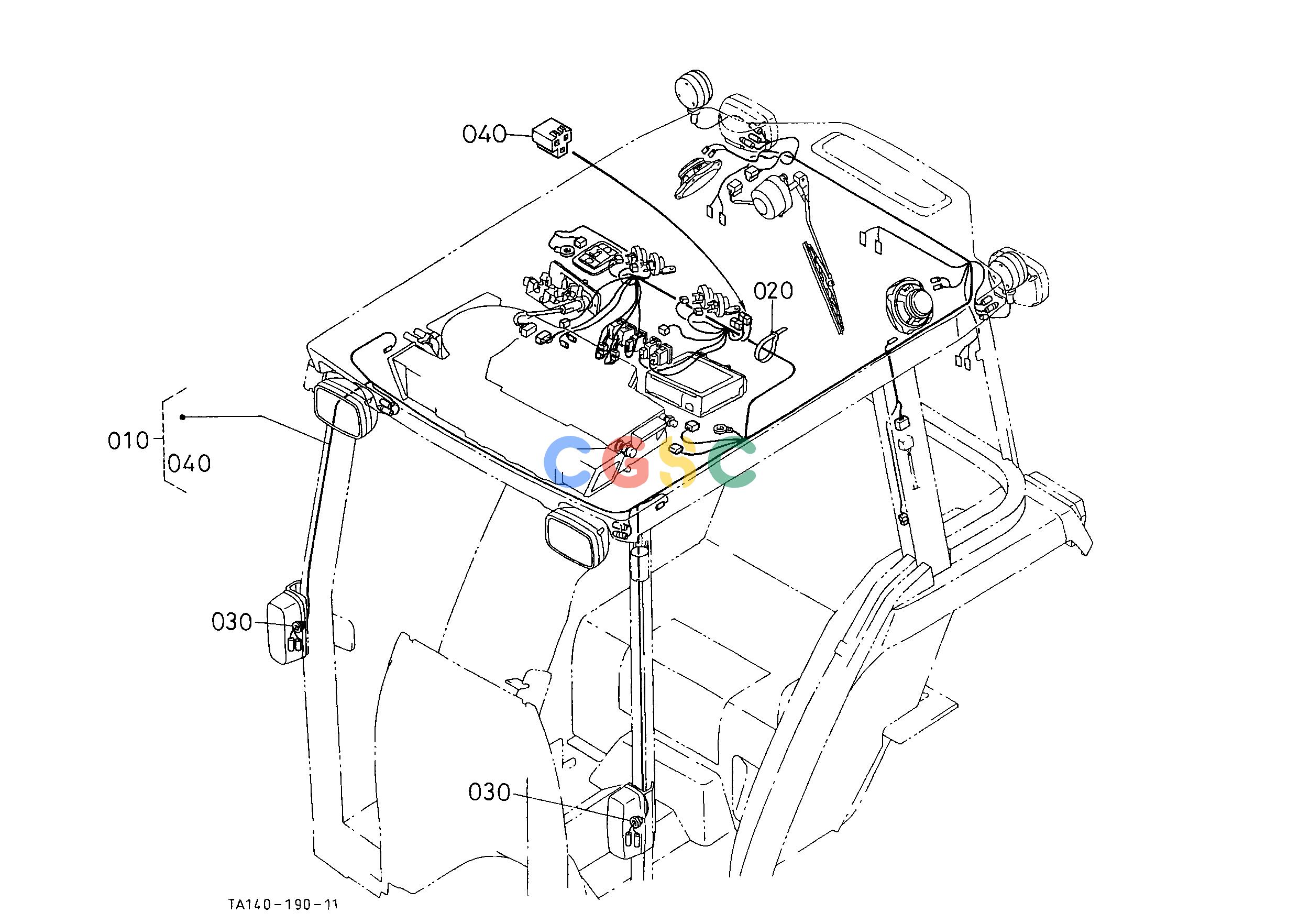 久保田零件查询B51000 ELECTRICAL WIRING [CAB TYPE] ELECTRICAL SYSTEMEPC Kubota online