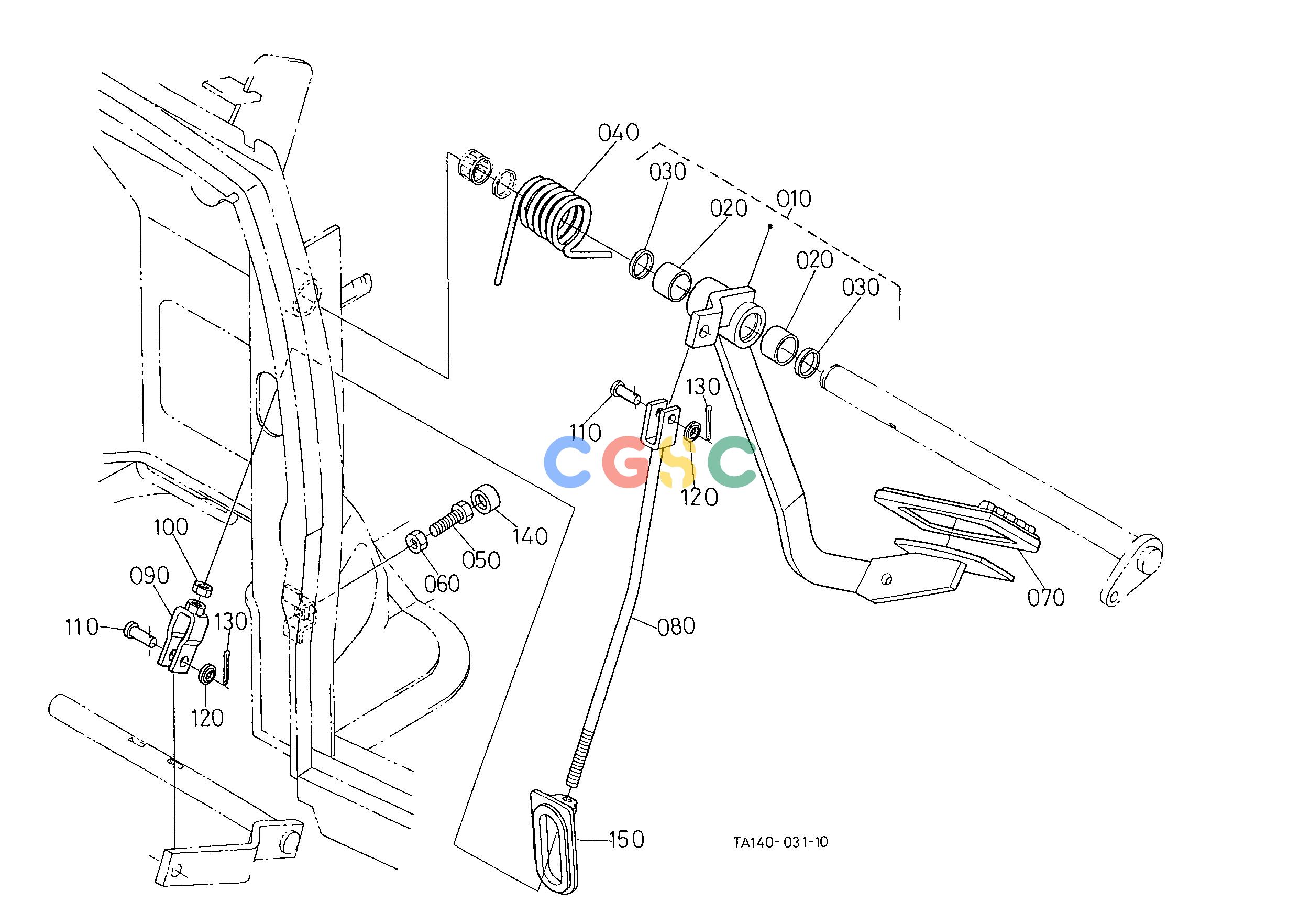 久保田零件查询C30103 CLUTCH PEDAL [GST TYPE] [CAB TYPE] CLUTCH/TRANSMISSIONEPC Kubota online
