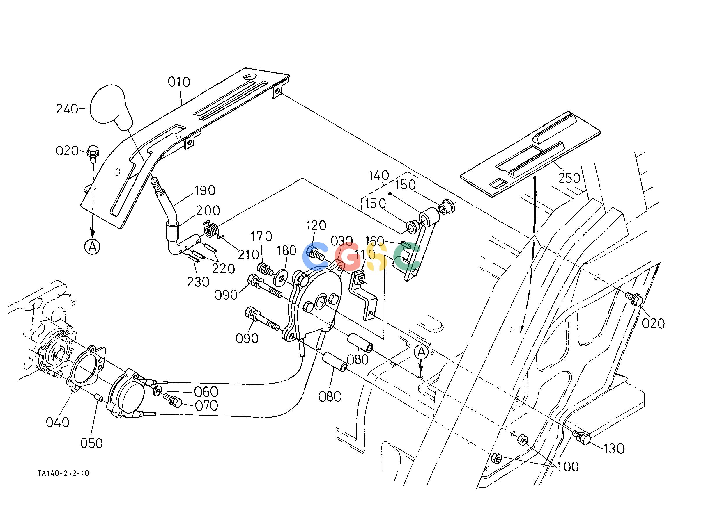 久保田零件查询E10103 MAIN GEAR SHIFT LEVER [GST TYPE] [CAB TYPE] ## [TYPE GST] [TYPE CABINE] SPEED CHANGE SHIFT FORK /SHIFT LEVEREPC Kubota online