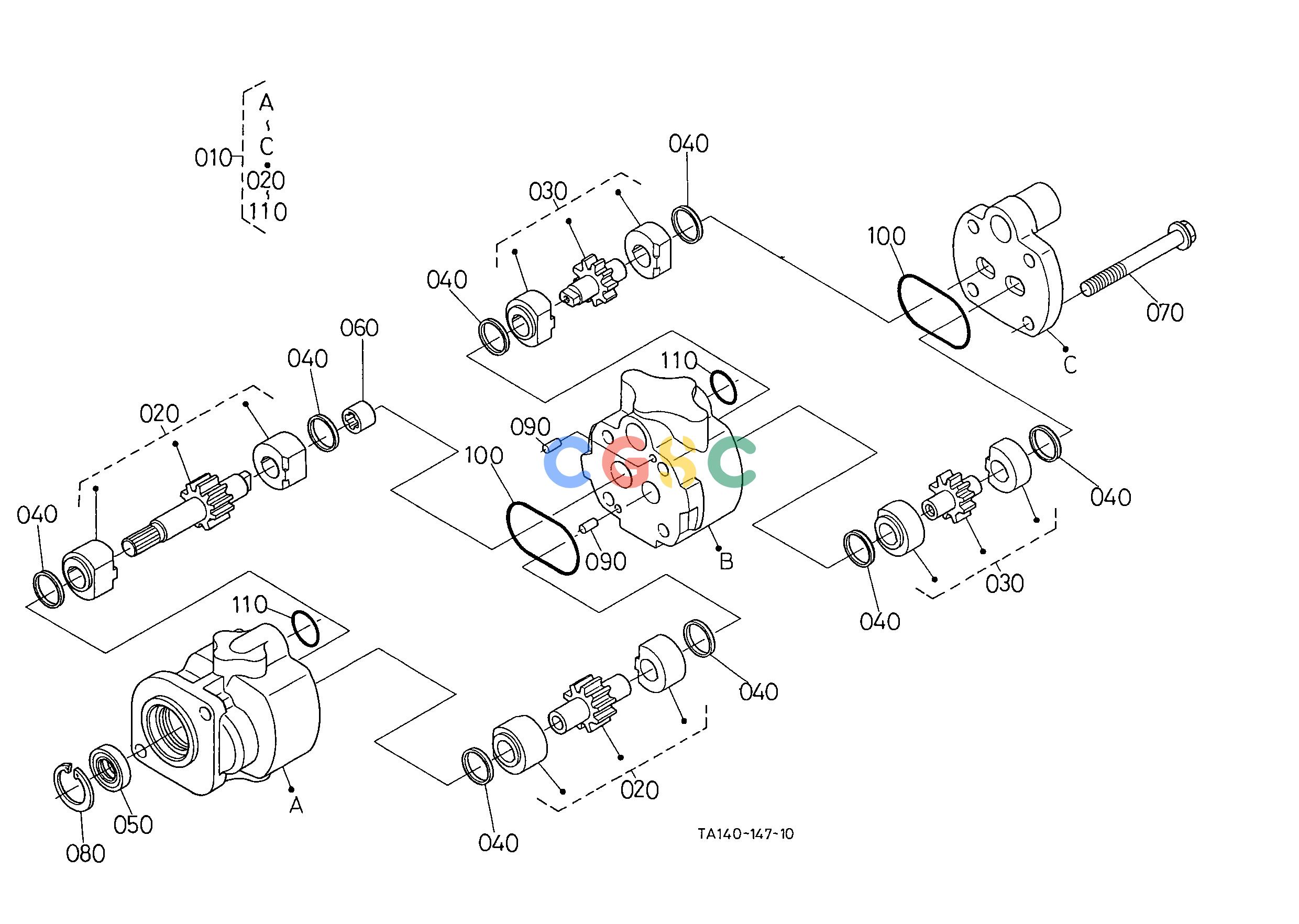 久保田零件查询H12502 HYDRAULIC PUMP [COMPONENT PARTS] [HST TYPE] HYDRAULIC SYSTEMEPC Kubota online