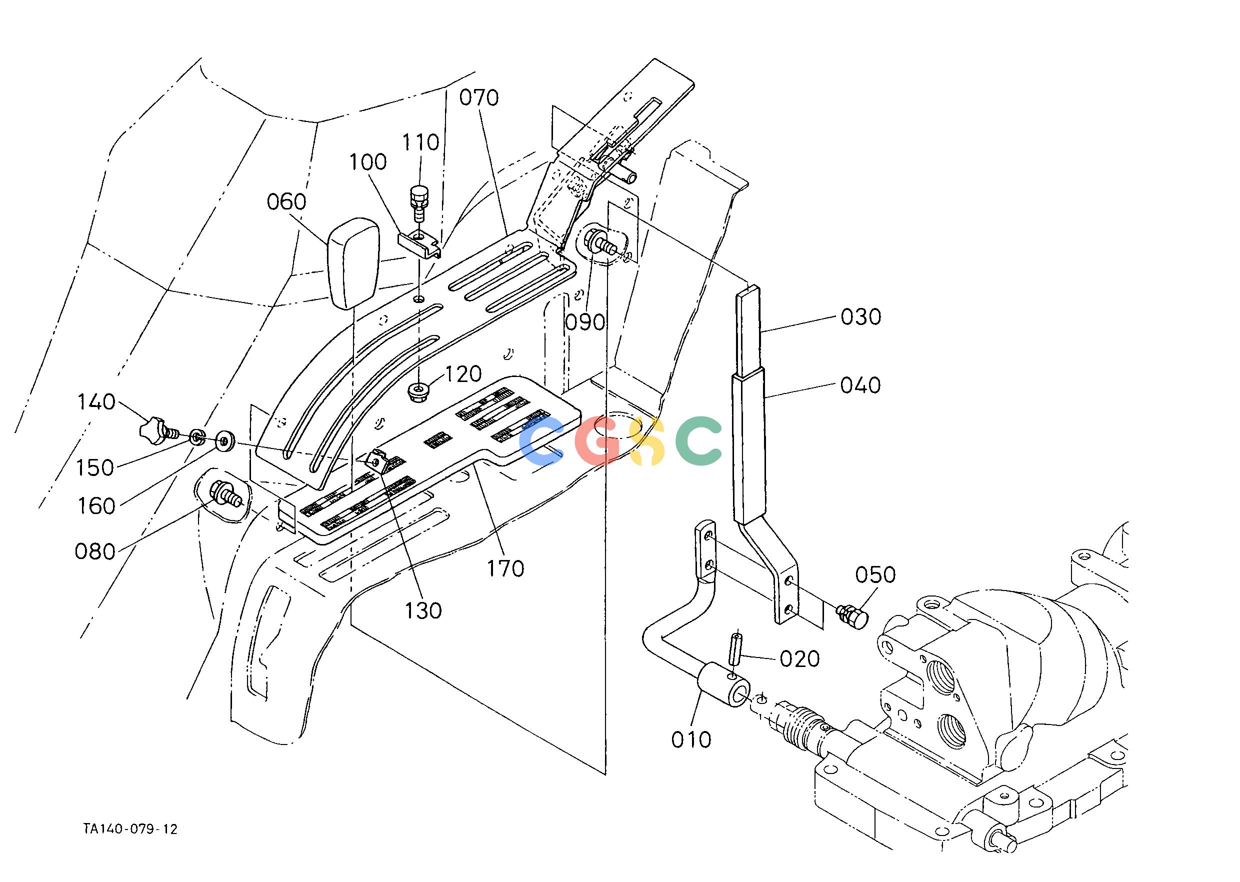 久保田零件查询H44002 POSITION CONTROL LEVER [CAB TYPE] HYDRAULIC SYSTEMEPC Kubota online