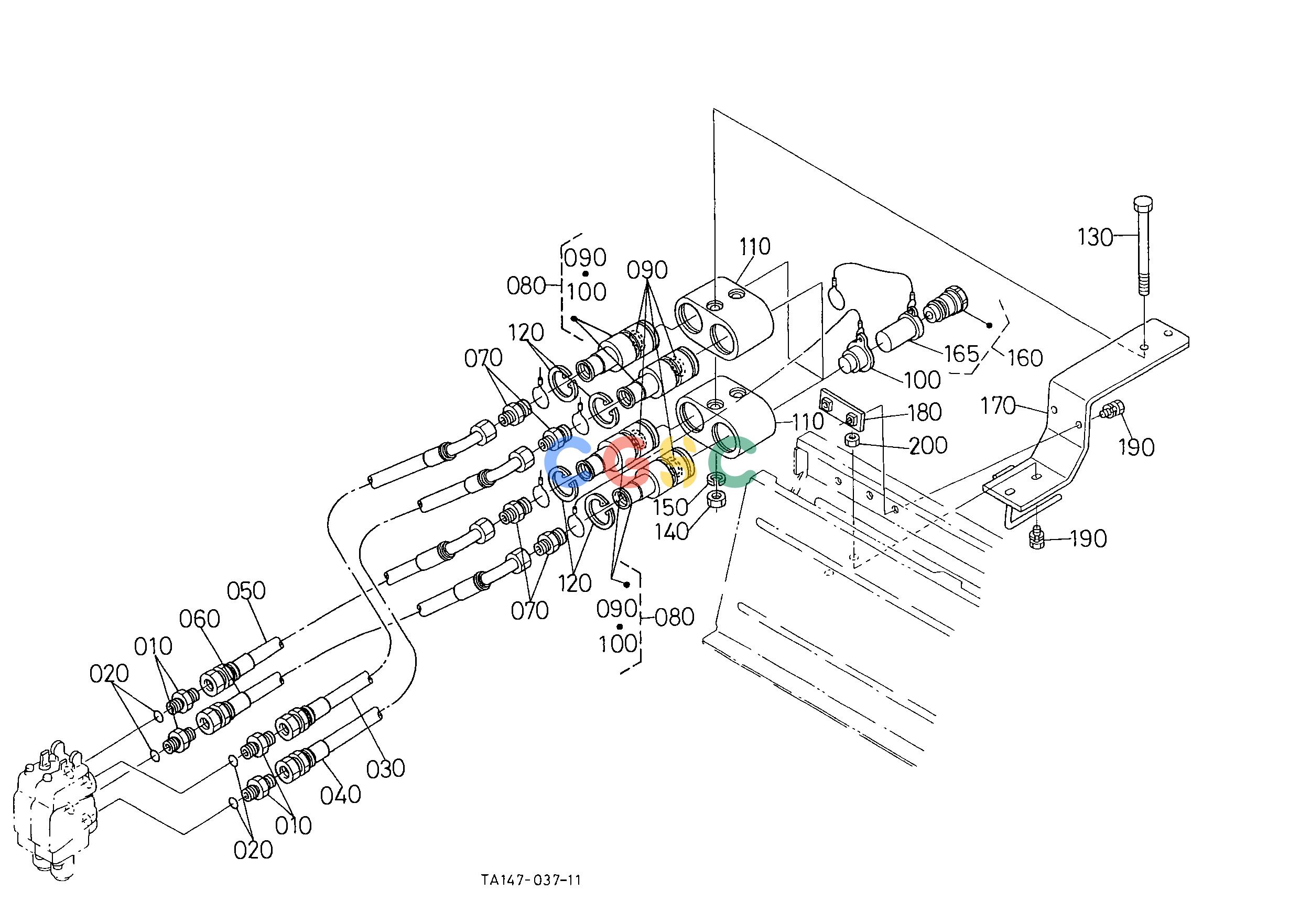 久保田零件查询H45700 REMOTE CONTROL VALVE COUPLER [CA] [CAB TYPE] ## [TYPE CABINE] HYDRAULIC SYSTEMEPC Kubota online