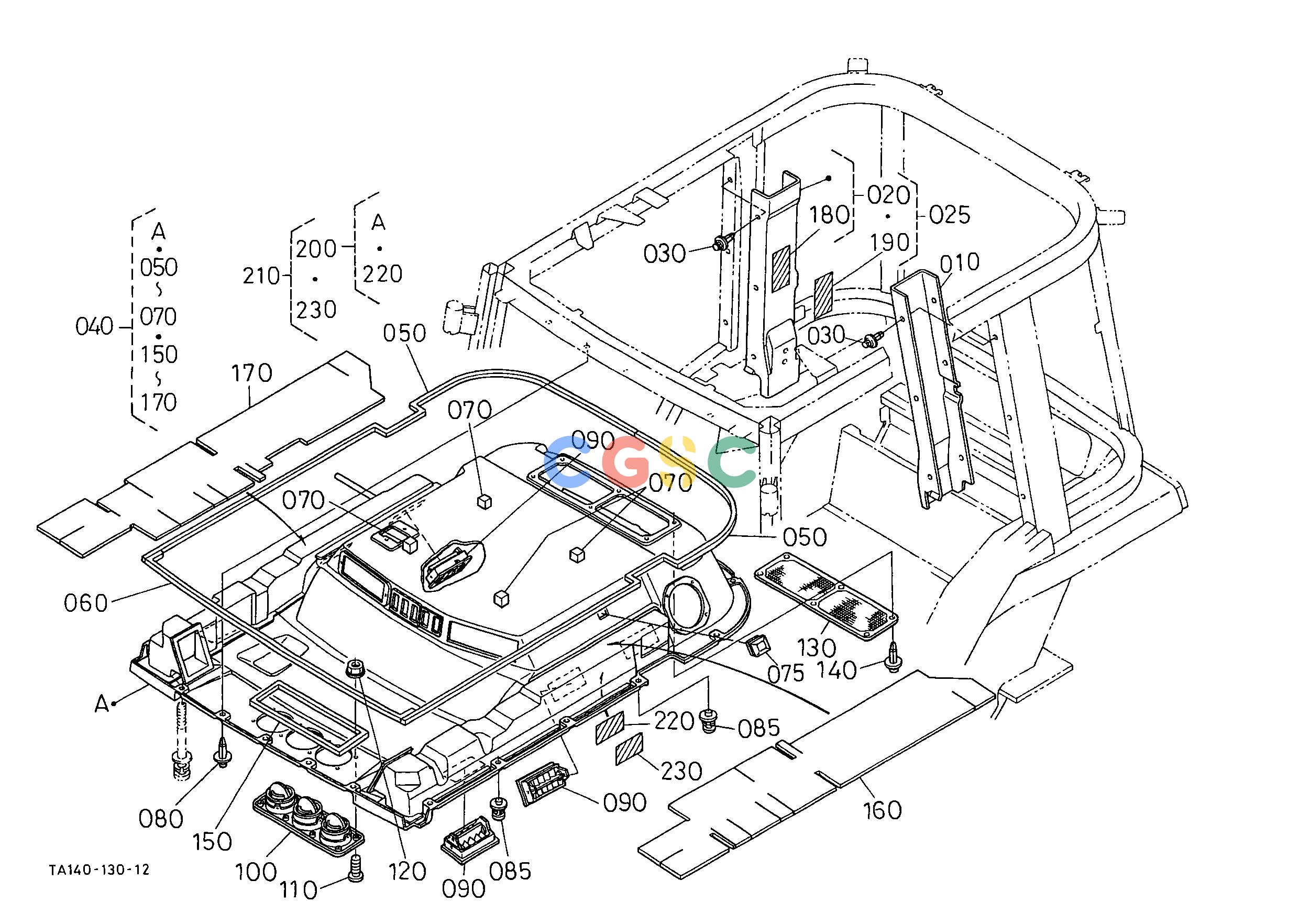 久保田零件查询M14500 INNER ROOF [CAB TYPE] CABEPC Kubota online