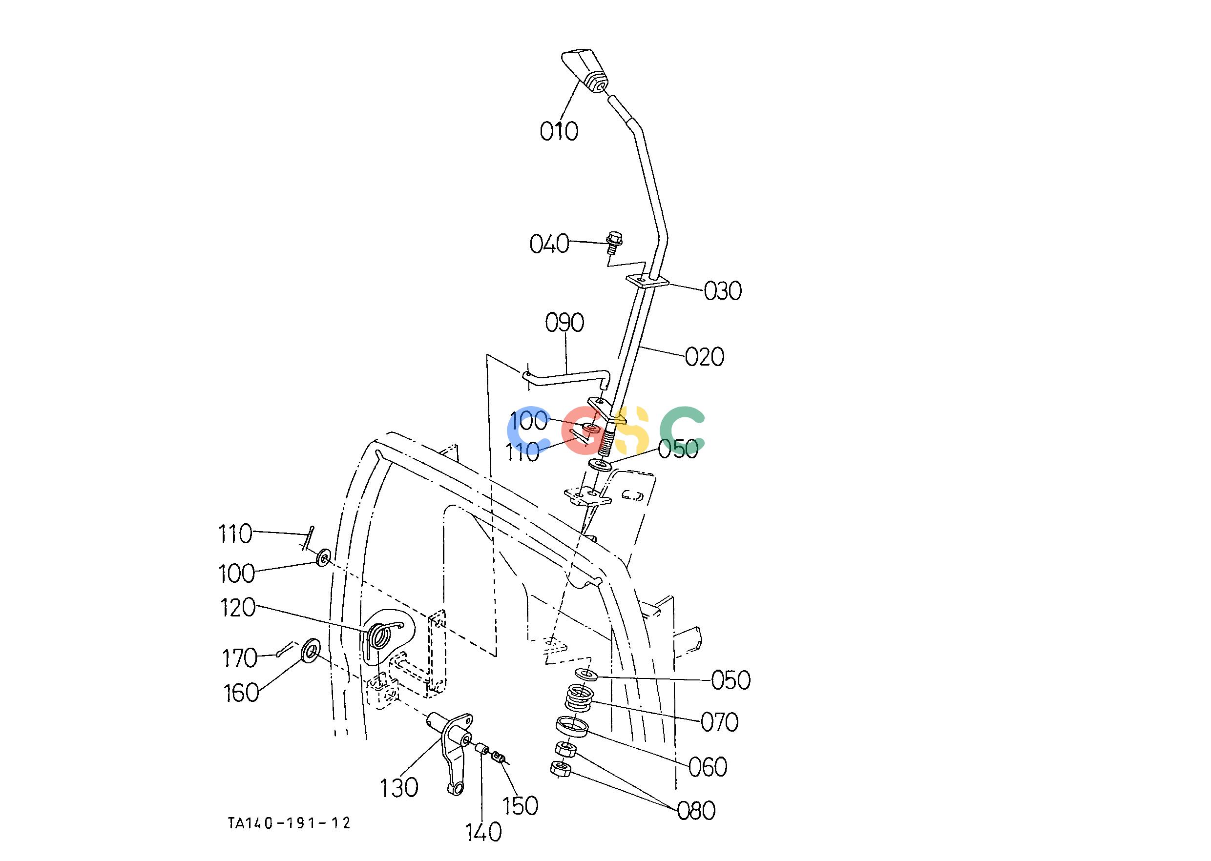 久保田零件查询A01002 ACCELERATOR LEVER [HST TYPE] [ROPS TYPE] ## [EXCEPTE TYPE CABINE] ENGINEEPC Kubota online