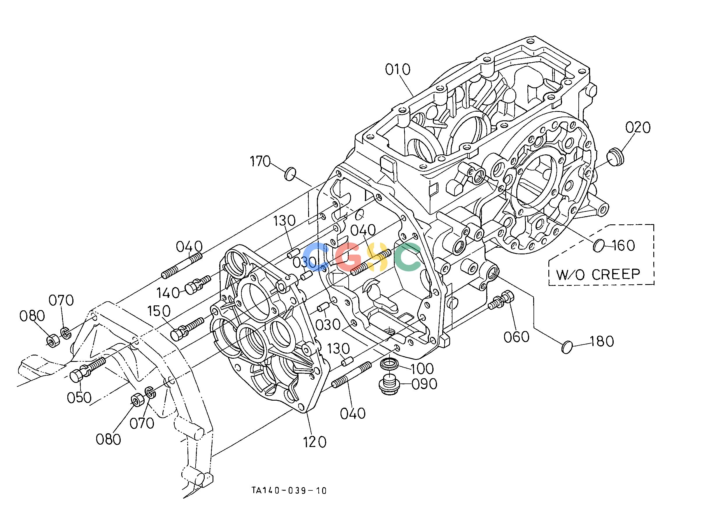 久保田零件查询C42002 TRANSMISSION CASE [MANUAL T/M TYPE] [W/O MID PTO] ## [SANS TYPE DE PDF VENTRALE] CLUTCH/TRANSMISSIONEPC Kubota online