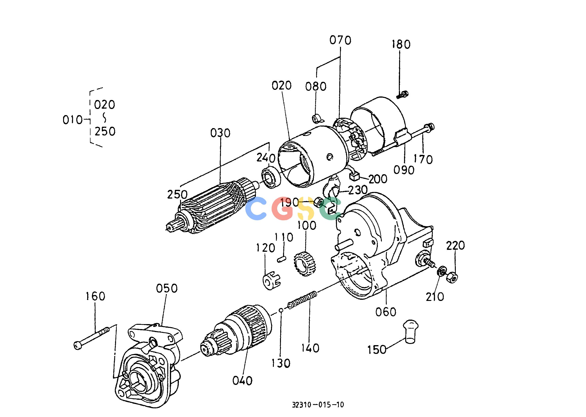 久保田零件查询T03500 STARTER [COMPONENT PARTS] ELECTRICAL SYSTEMEPC Kubota online