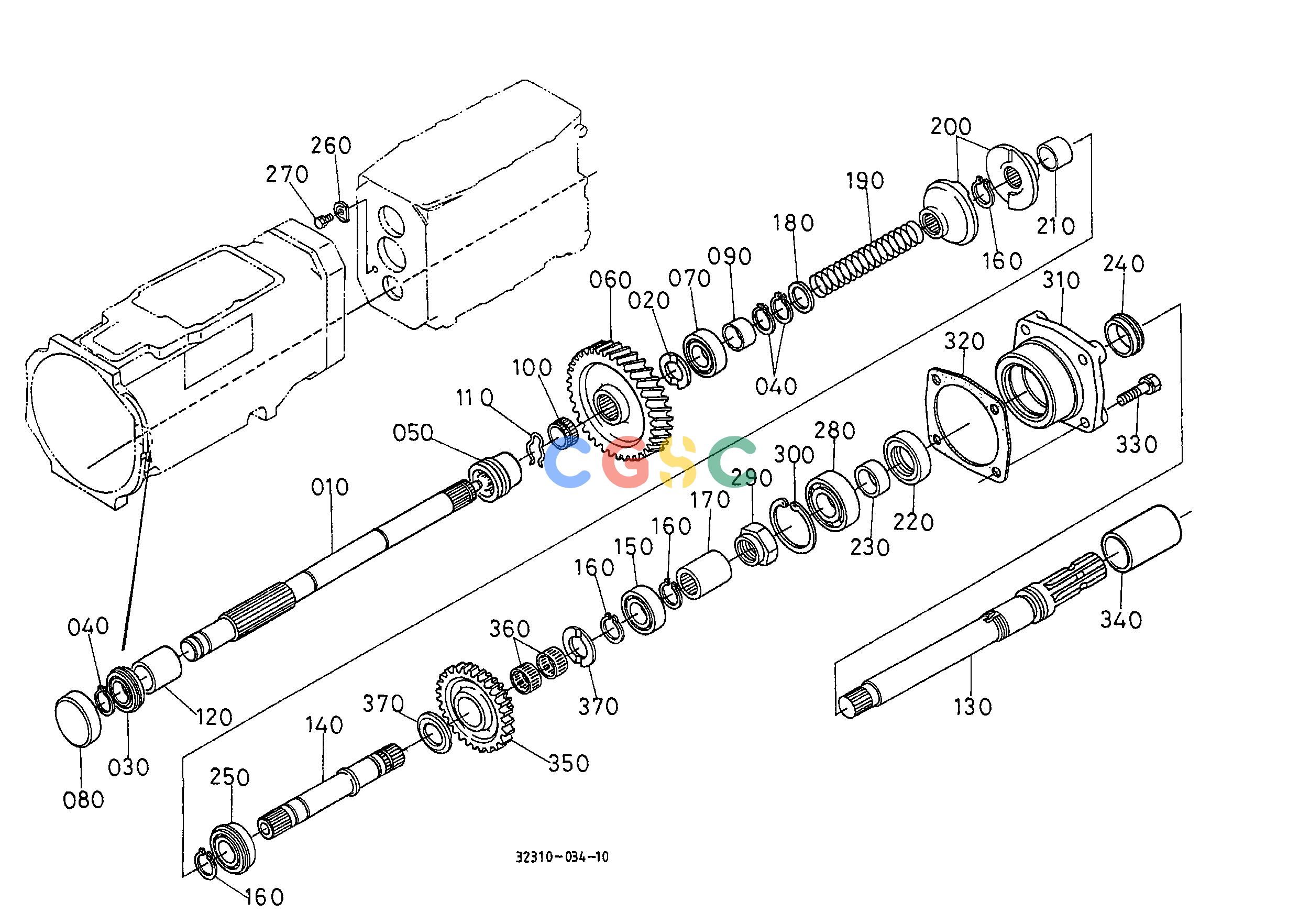 久保田零件查询T04802 PTO COUNTERSHAFT TRANSMISSIONEPC Kubota online
