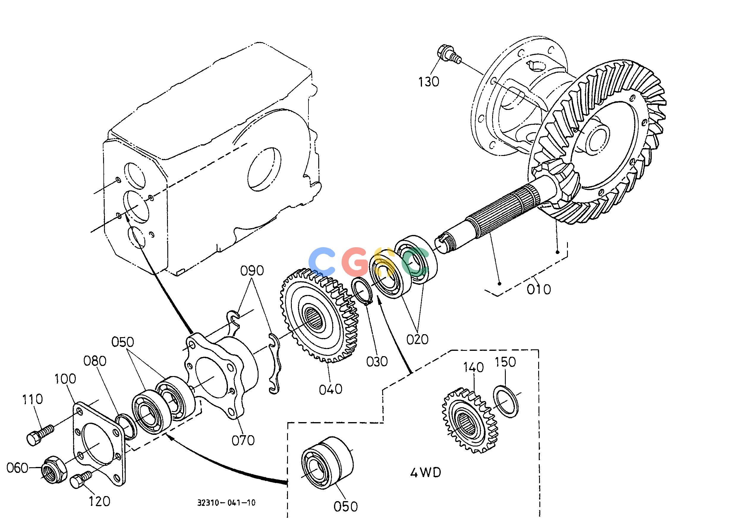 久保田零件查询T05500 SPIRAL BEVEL PINION CLUTCH/TRANSMISSIONEPC Kubota online