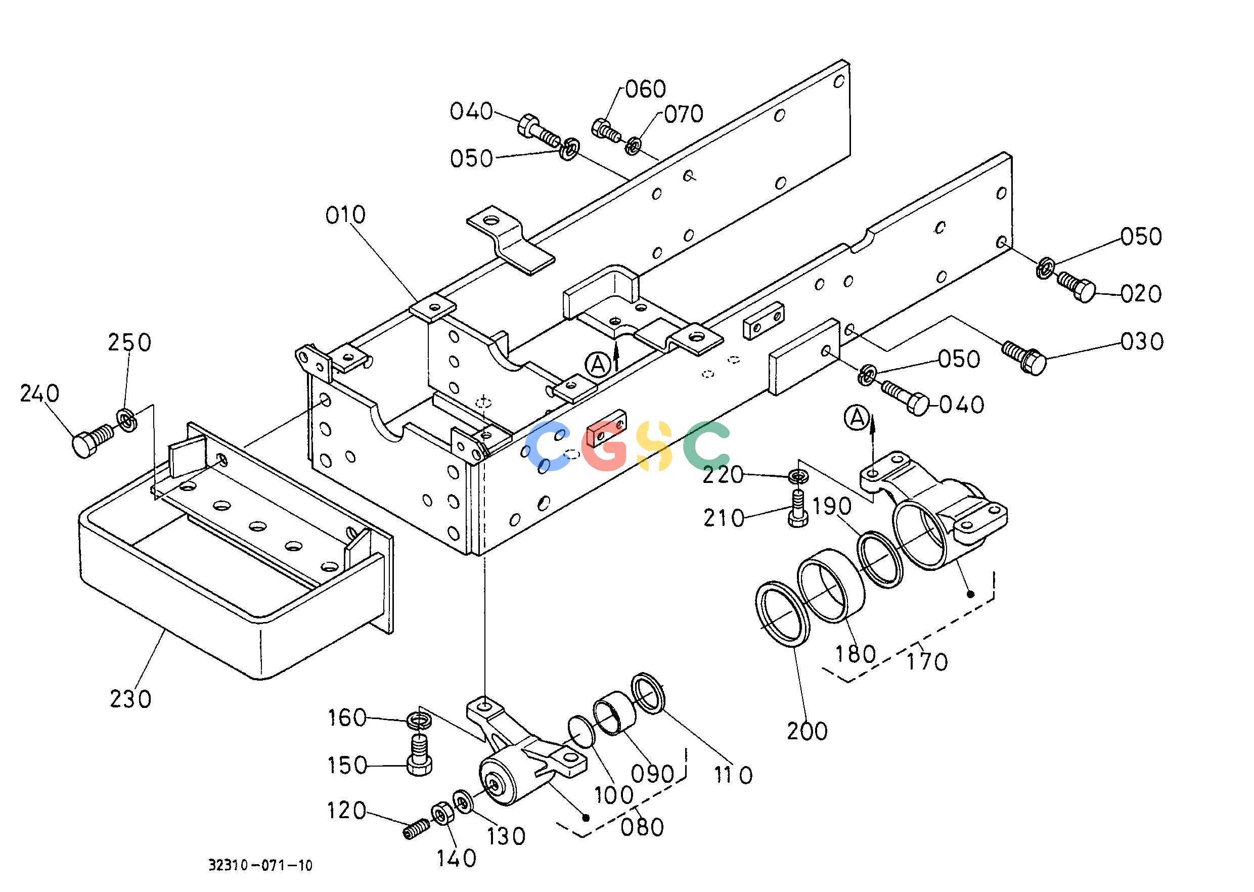 久保田零件查询T07600 FRONT AXLE FRAME FRONT AXLE/CHASSISEPC Kubota online