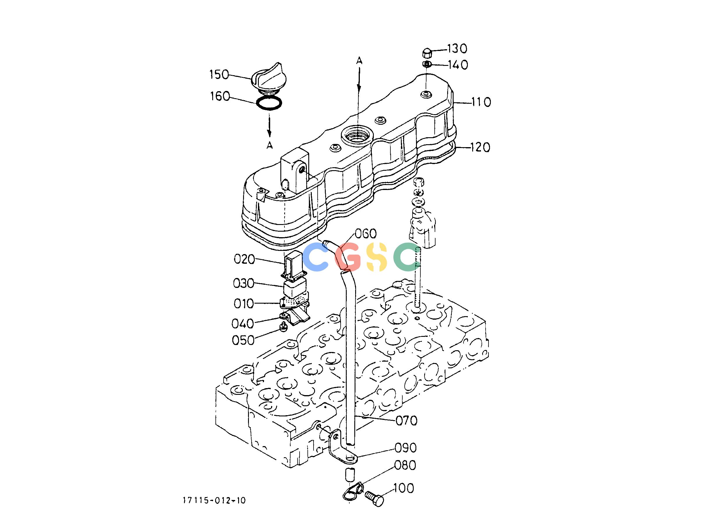 久保田零件查询T00901 CYLINDER HEAD COVER ENGINEEPC Kubota online