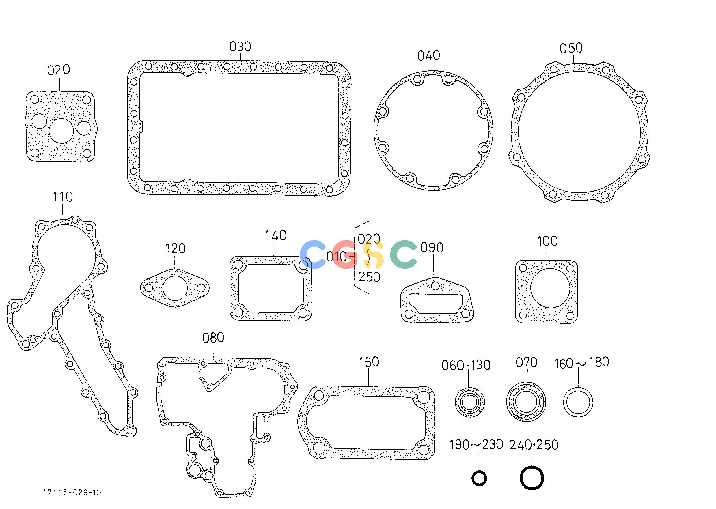久保田零件查询T02701 LOWER GASKET KIT ENGINEEPC Kubota online