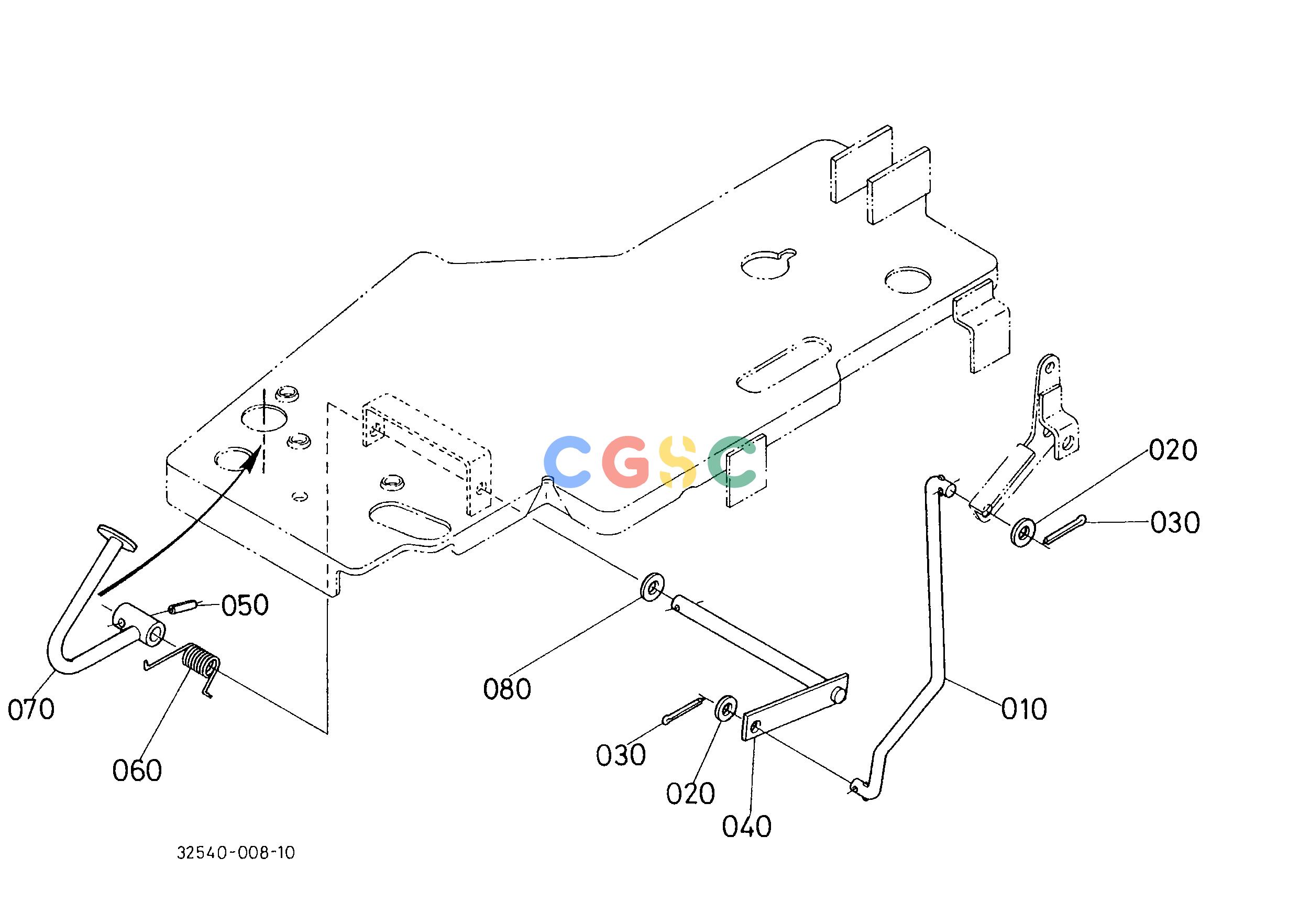 久保田零件查询T03000 ACCELERATOR PEDAL ENGINEEPC Kubota online