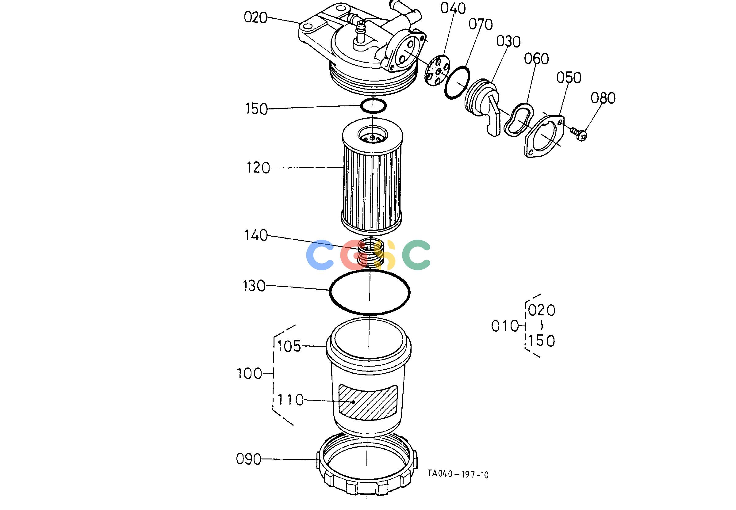 久保田零件查询T03500 FUEL FILTER [COMPONENT PARTS] FUEL SYSTEMEPC Kubota online