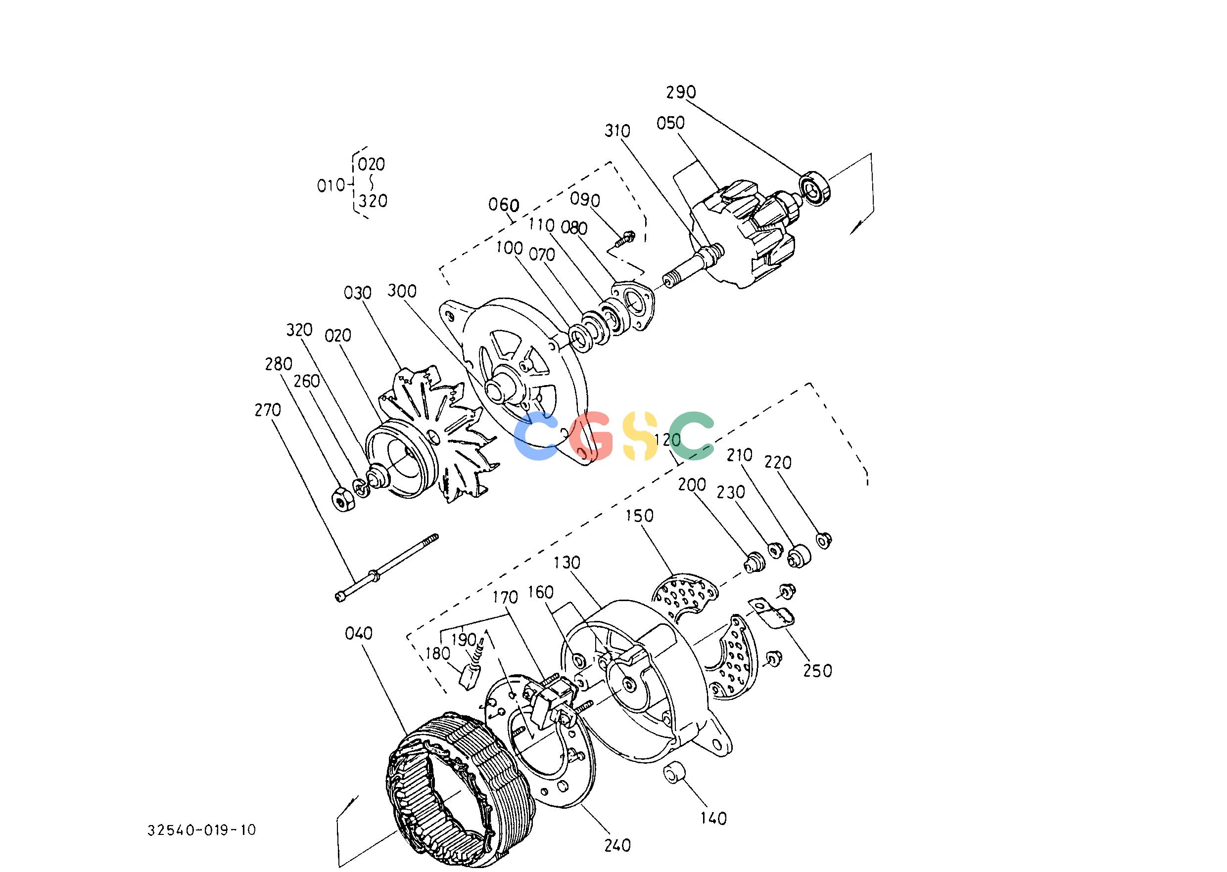 久保田零件查询T04001 DYNAMO [COMPONENT PARTS] ## [A] [AU] [NZ] ELECTRICAL SYSTEMEPC Kubota online