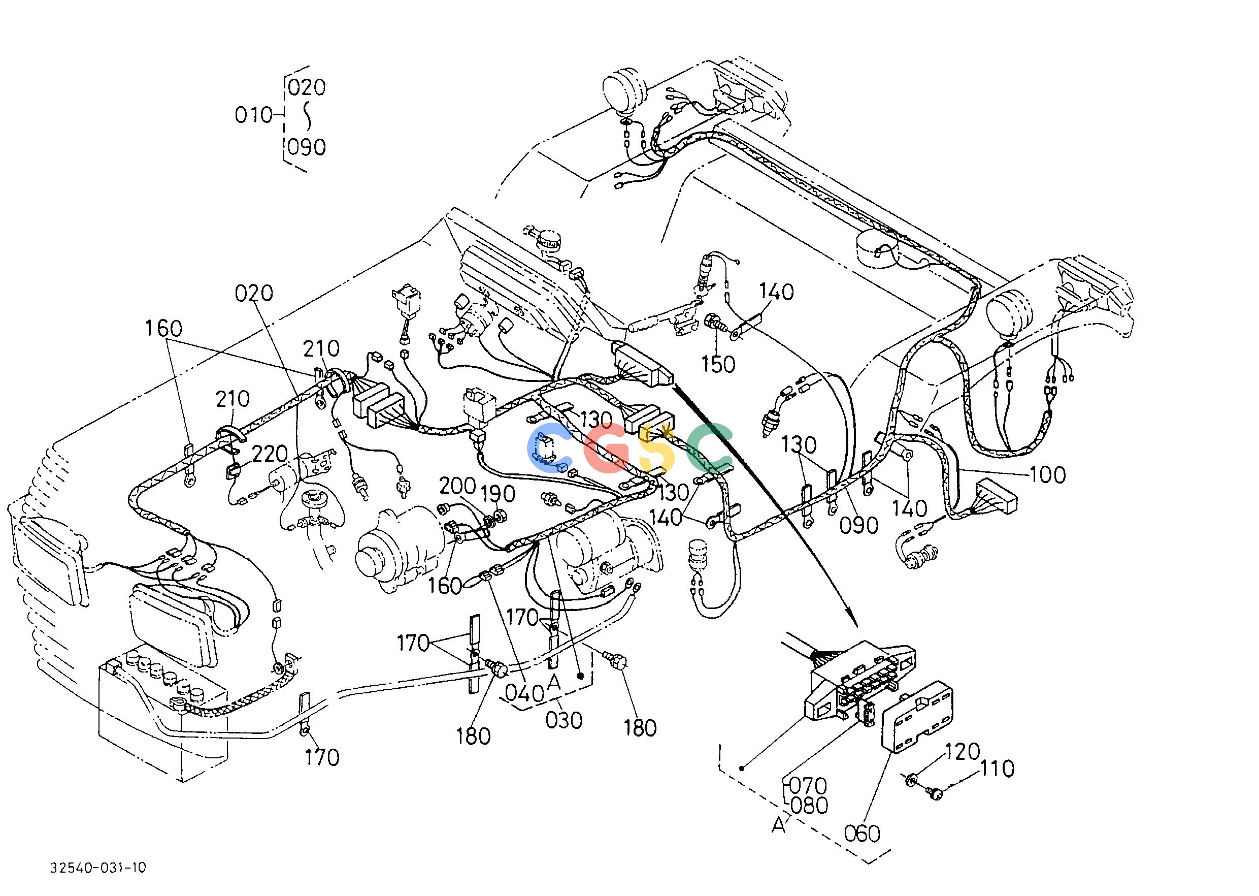 久保田零件查询T04904 ELECTRICAL WIRING (HDT-W) [CA] ELECTRICAL SYSTEMEPC Kubota online