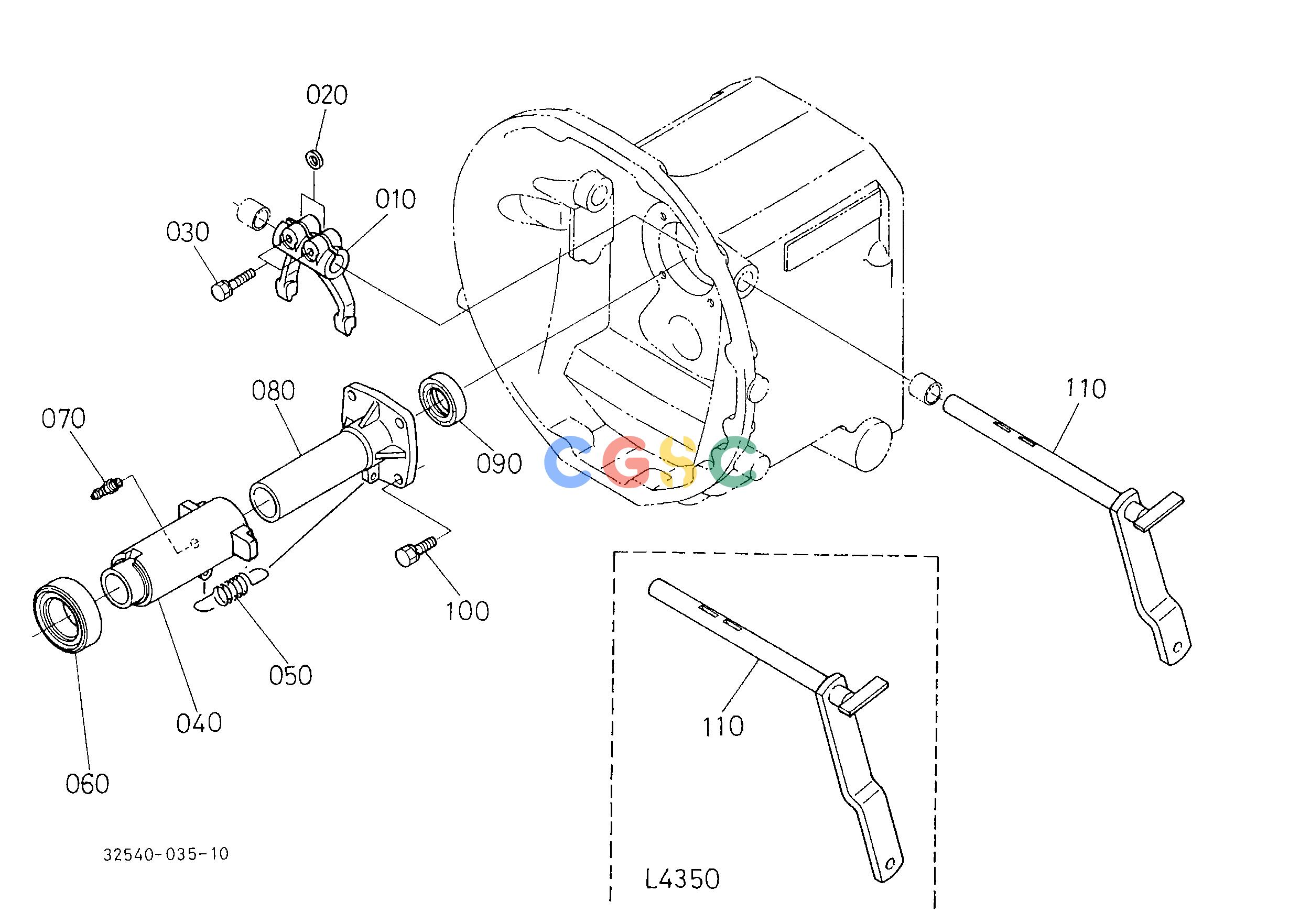久保田零件查询T05102 CLUTCH LEVER (HDT) CLUTCHEPC Kubota online
