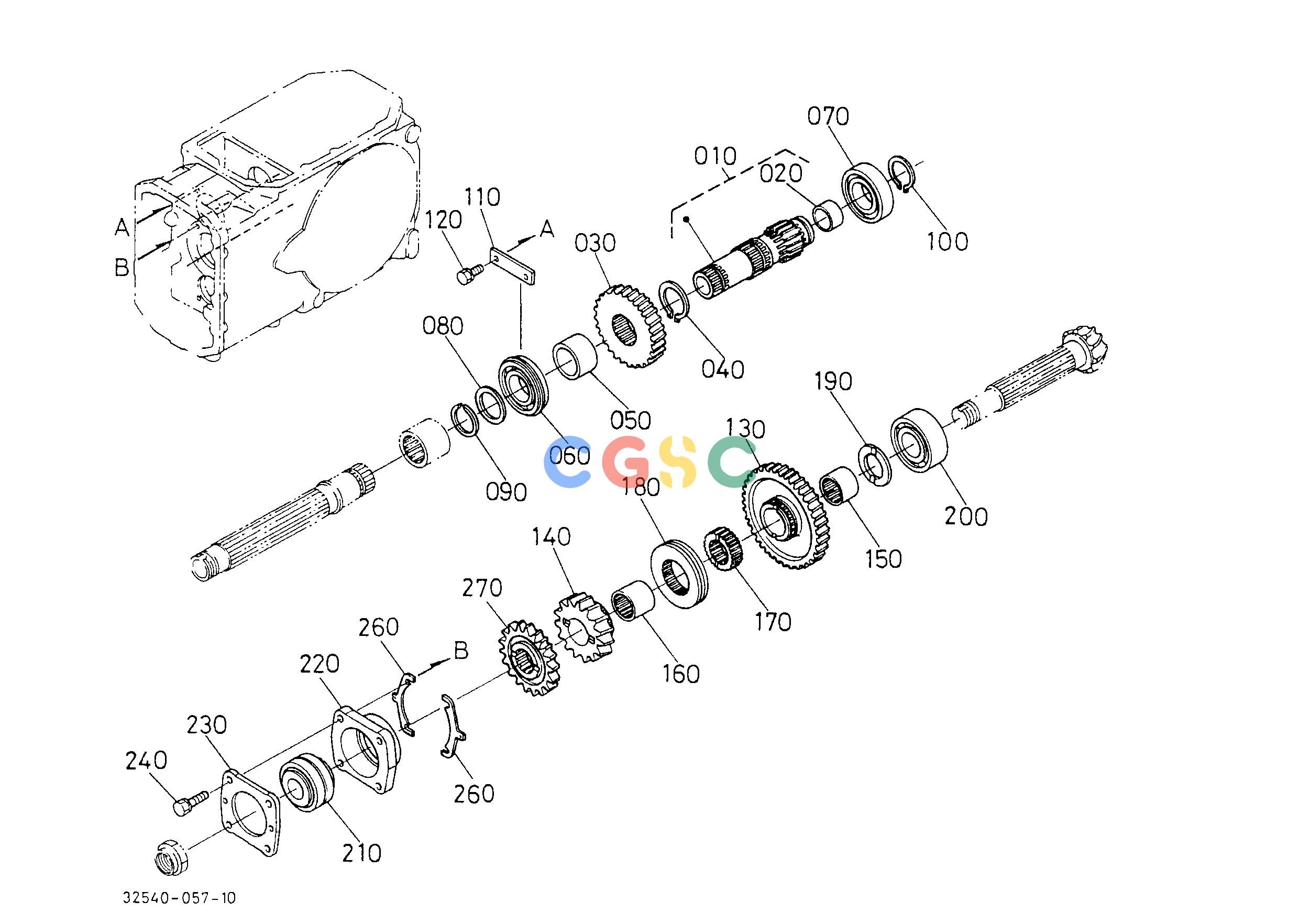 久保田零件查询T06300 RANGE GEAR SHAFT TRANSMISSIONEPC Kubota online
