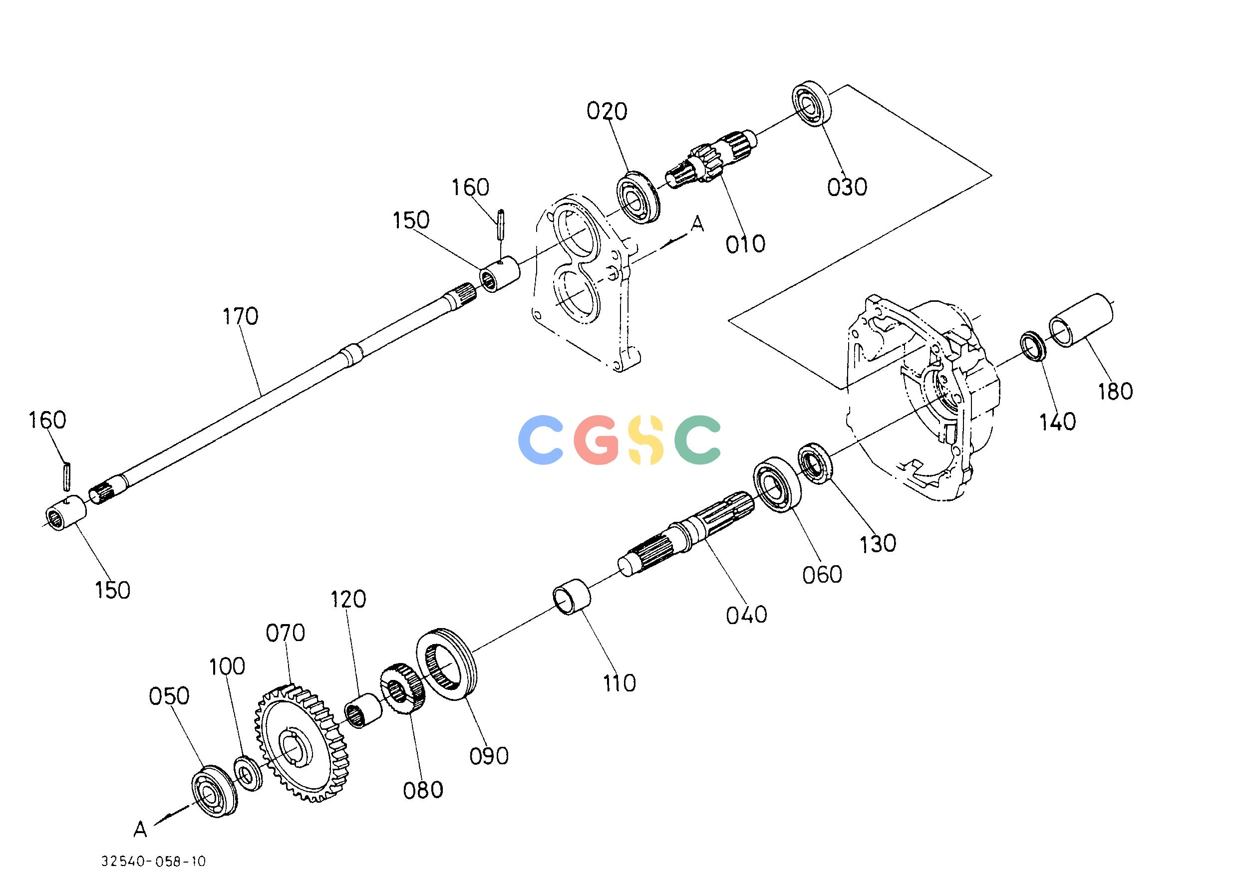 久保田零件查询T06401 PTO SHAFT [A] [CA] TRANSMISSIONEPC Kubota online