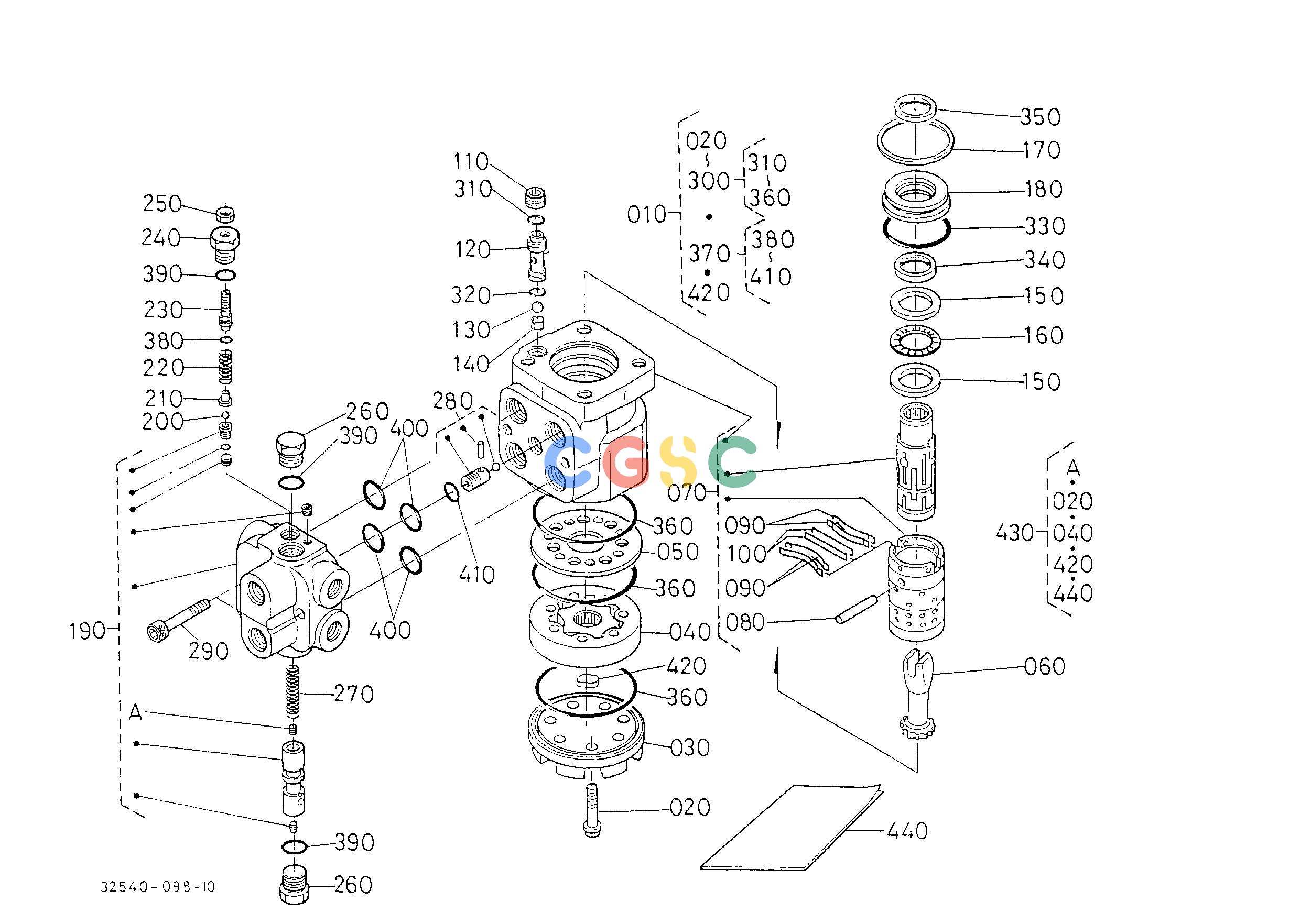 久保田零件查询T10000 STEERING CONTROLLER [COMPONENT PARTS] STEERINGEPC Kubota online