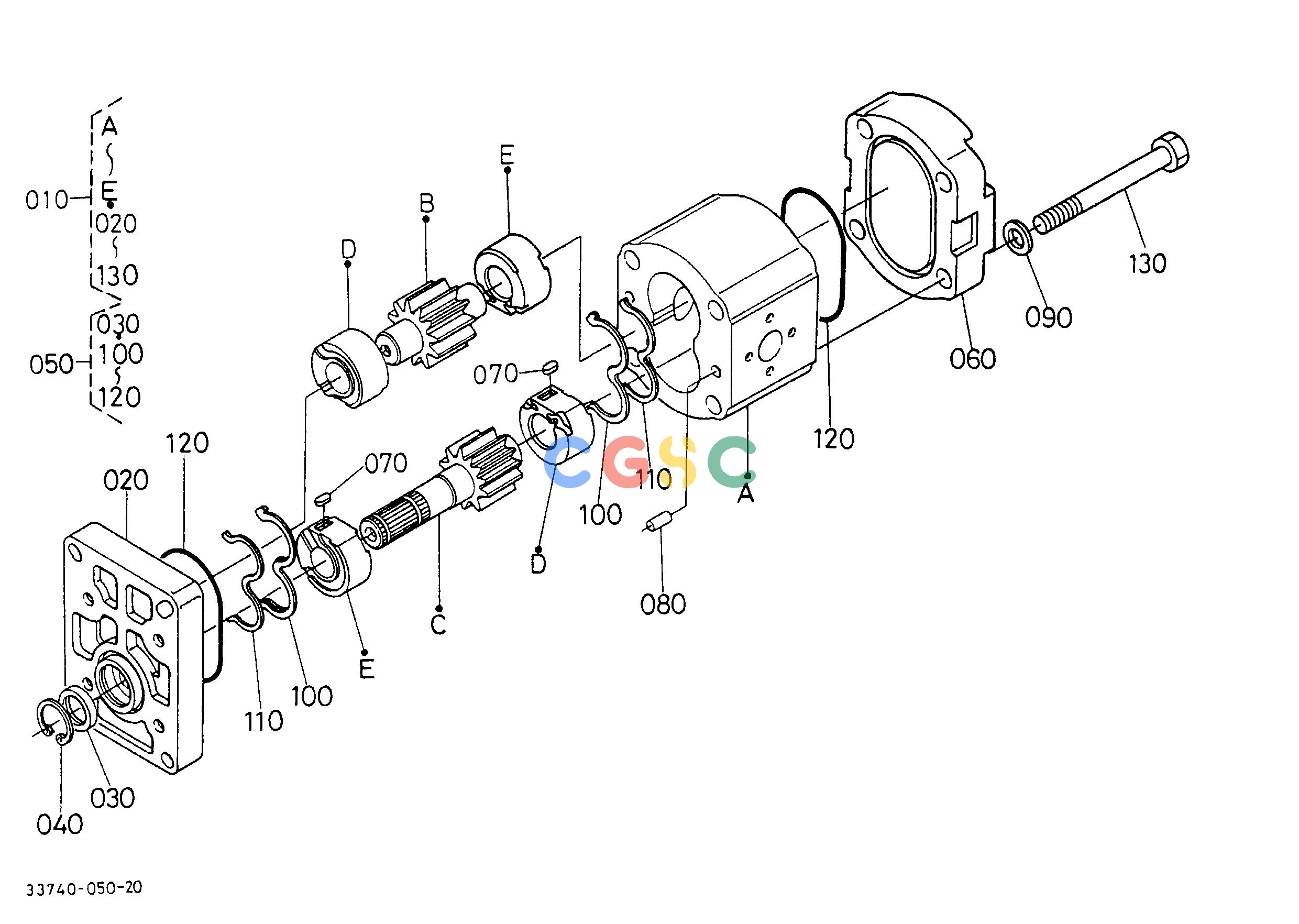久保田零件查询T10500 HYDRAULIC PUMP [COMPONENT PARTS] HYDRAULIC SYSTEMEPC Kubota online