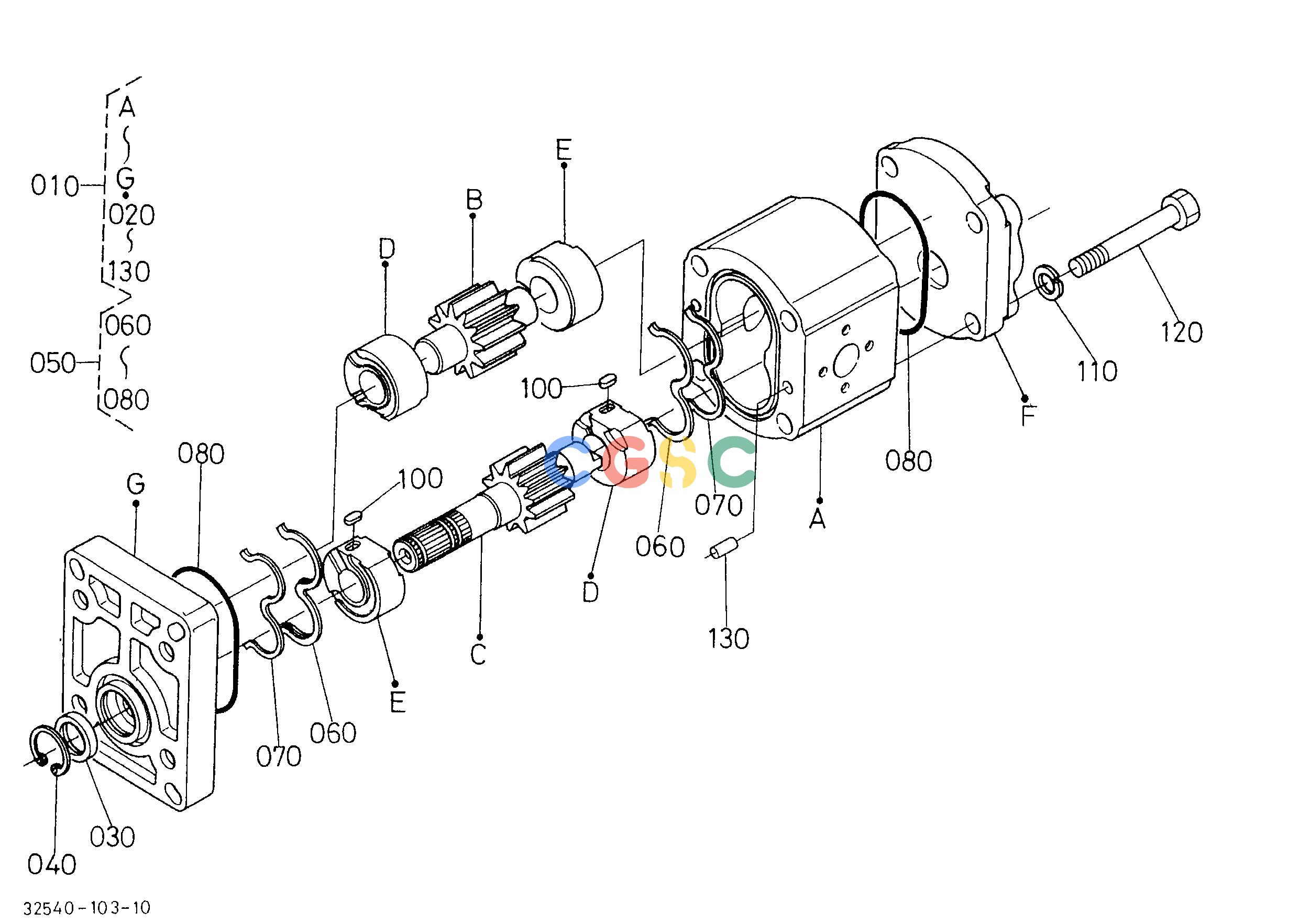 久保田零件查询T10600 HYDRAULIC PUMP (HDT/HDT-W) [COMPONENT PARTS] HYDRAULIC SYSTEMEPC Kubota online