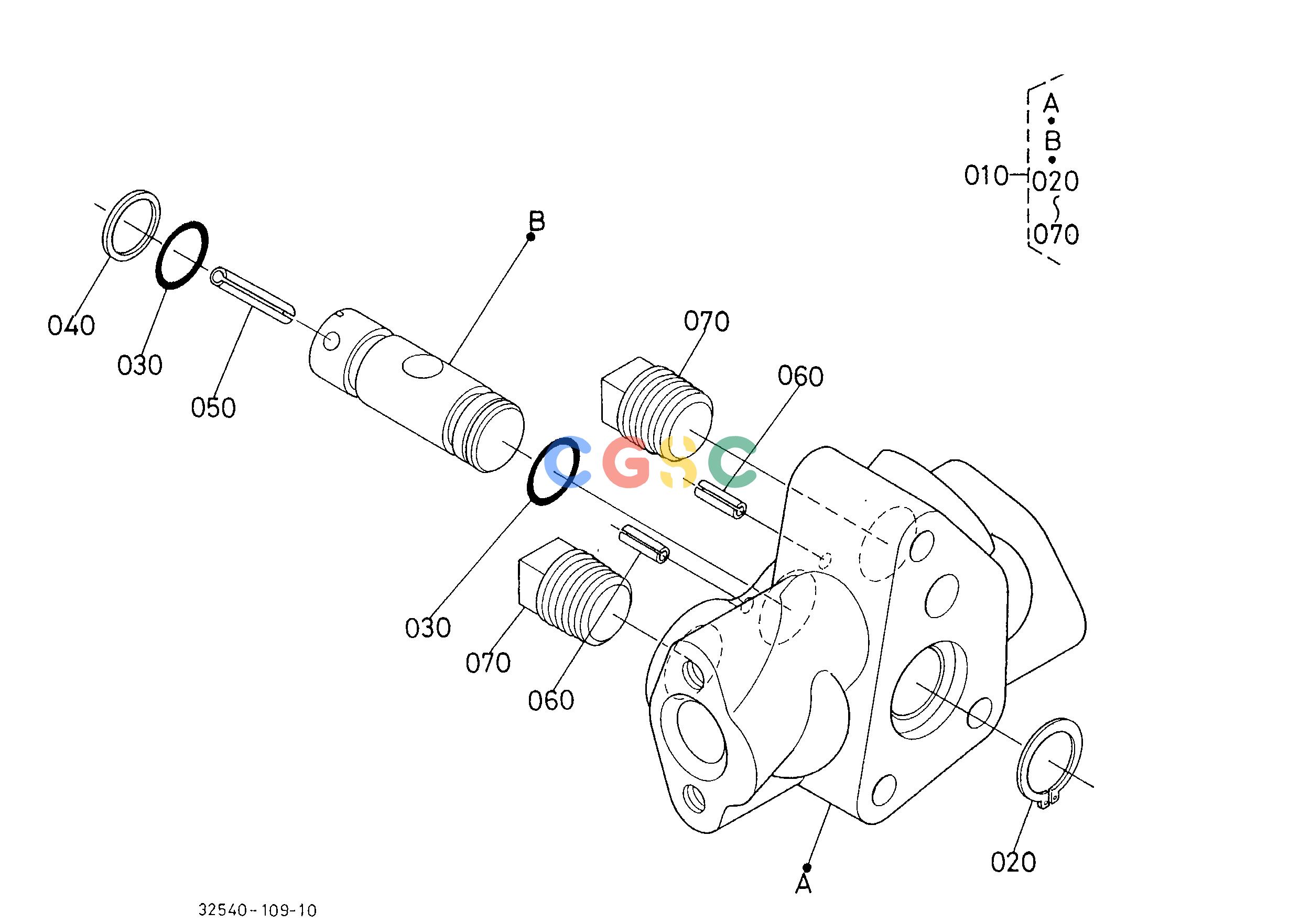久保田零件查询T11300 HYDRAULIC OUTLET BLOCK [COMPONENT PARTS] HYDRAULIC SYSTEMEPC Kubota online