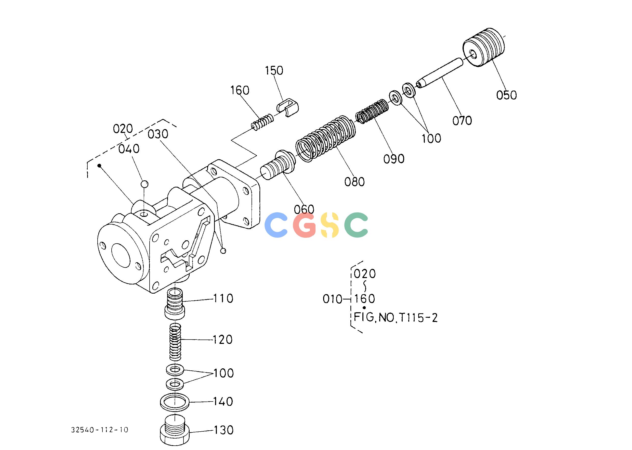 久保田零件查询T11501 SHUTTLE VALVE 1 (HDT) [COMPONENT PARTS] HYDRAULIC SYSTEMEPC Kubota online