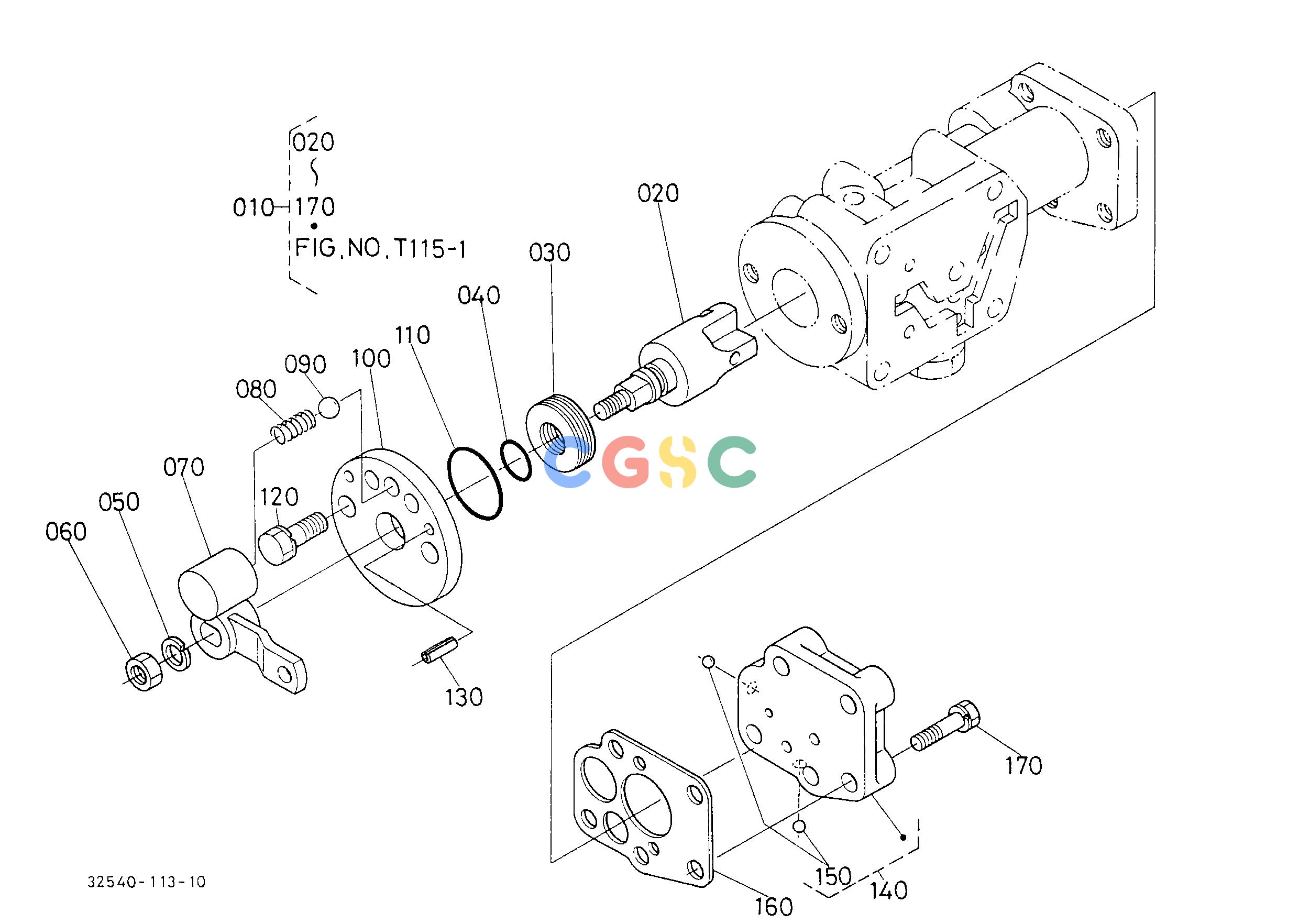 久保田零件查询T11502 SHUTTLE VALVE 2 (HDT) [COMPONENT PARTS] HYDRAULIC SYSTEMEPC Kubota online