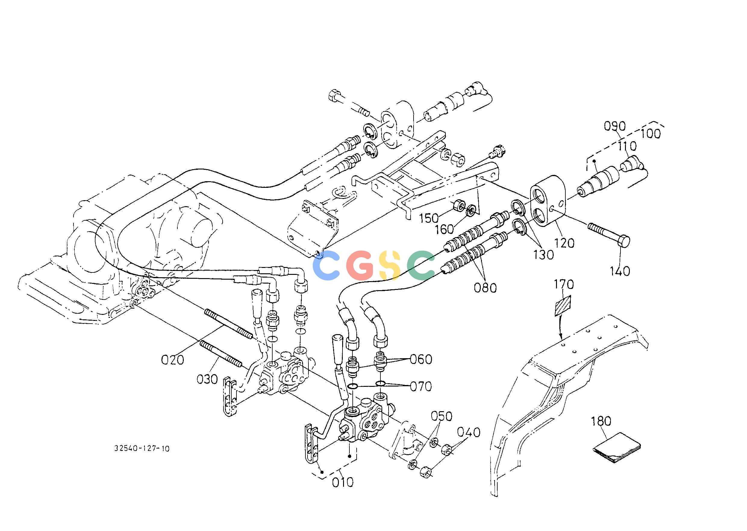 久保田零件查询T12900 AUX.CONTROL VALVE 3 [OPTION] HYDRAULIC SYSTEMEPC Kubota online