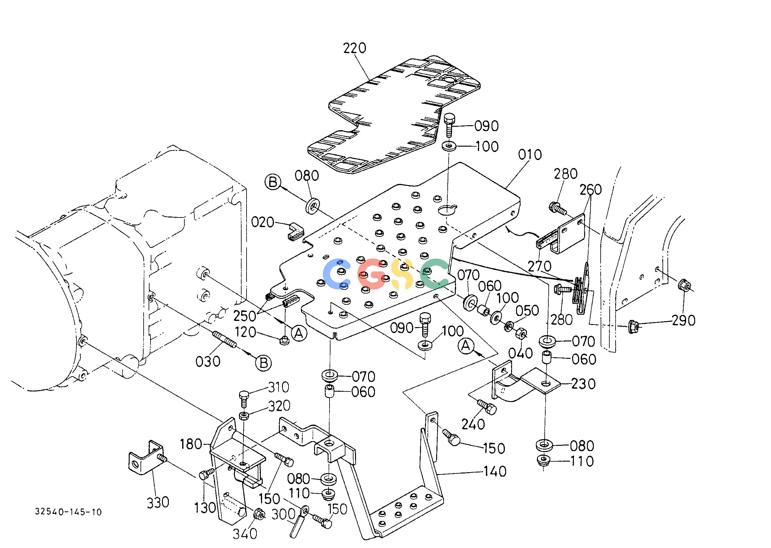 久保田零件查询T14702 STEP LH (HDT-W) HOOD(BONNET)/CHASSISEPC Kubota online