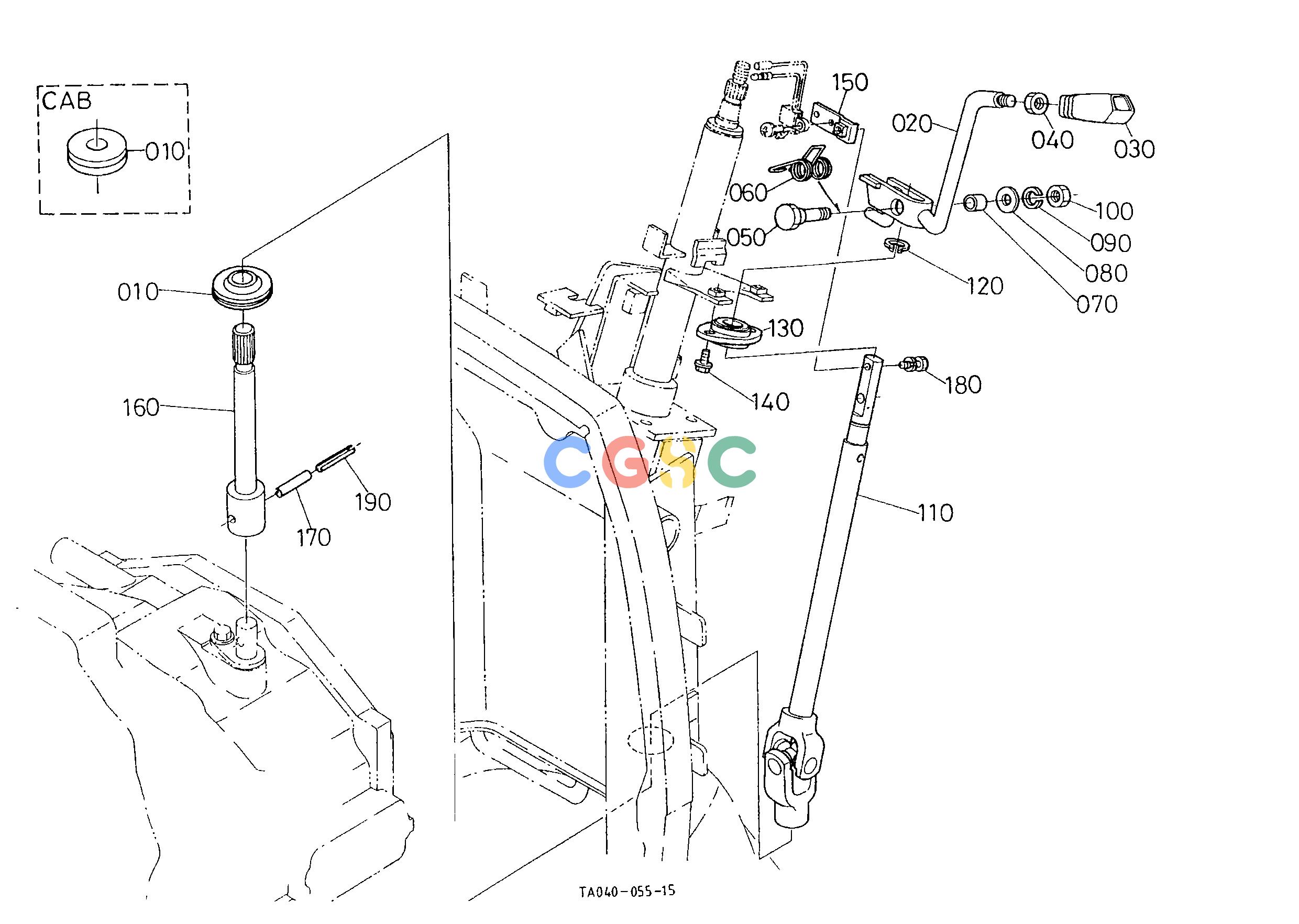 久保田零件查询T06400 SHUTTLE SHIFT LEVER SPEED CHANGE LEVEREPC Kubota online