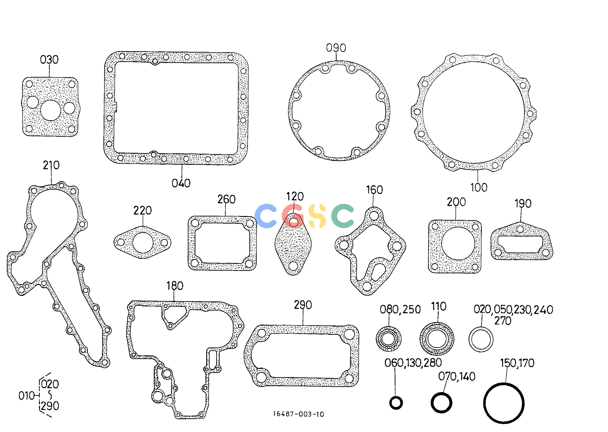 久保田零件查询T02500 LOWER GASKET KIT ENGINEEPC Kubota online