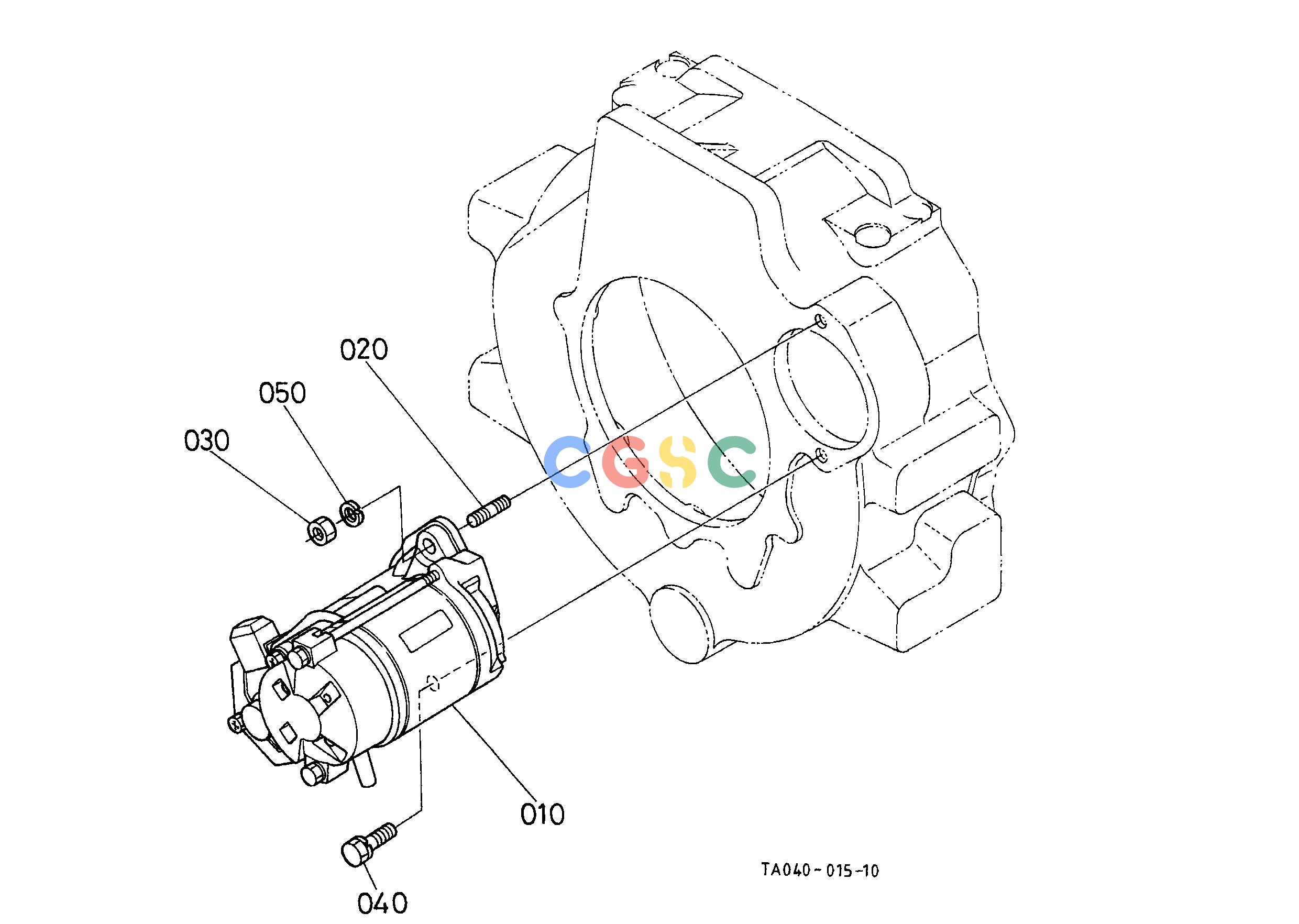 久保田零件查询T03900 STARTER ELECTRICAL SYSTEMEPC Kubota online