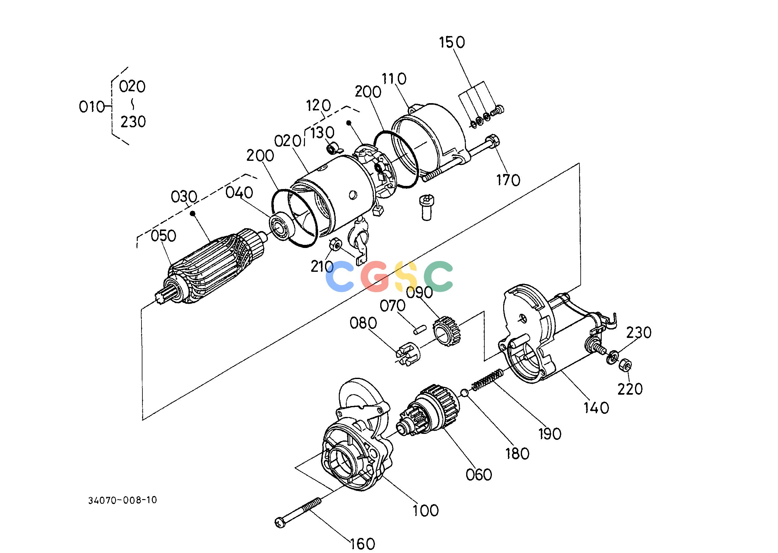 久保田零件查询T04000 STARTER [COMPONENT PARTS] ELECTRICAL SYSTEMEPC Kubota online
