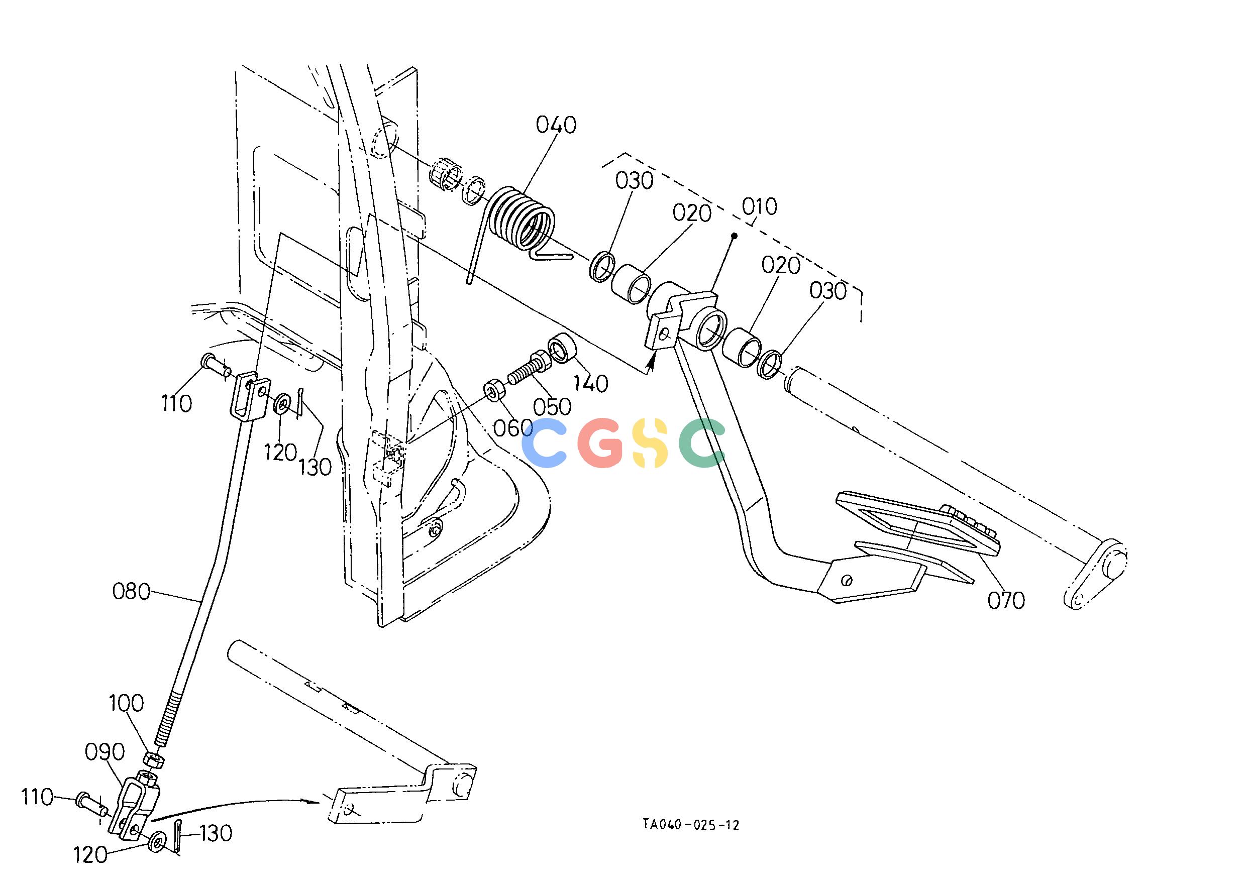 久保田零件查询T04900 CLUTCH PEDAL CLUTCHEPC Kubota online
